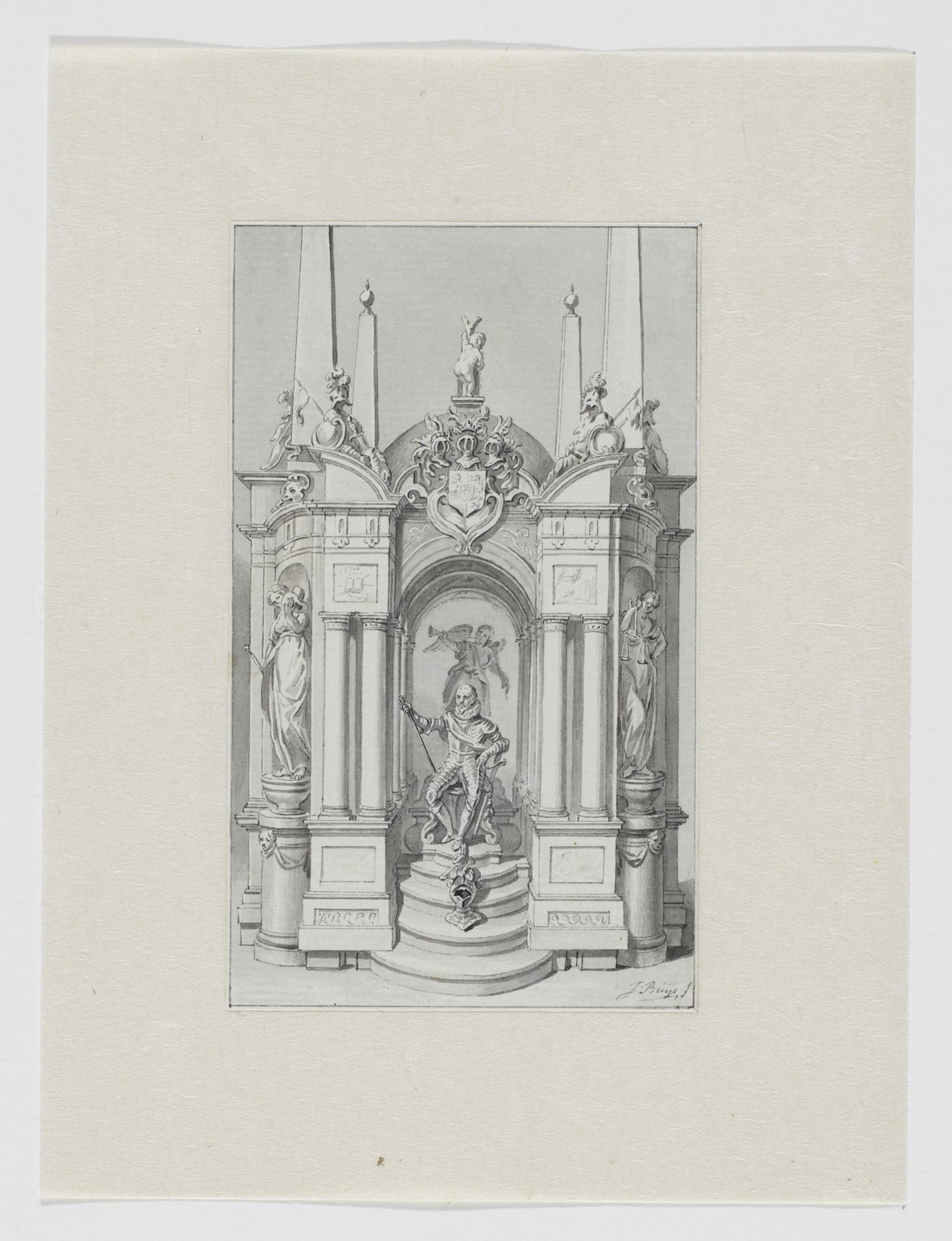 Praalgraf van Willem I, prins van Oranje-Nassau by Jacobus Buys