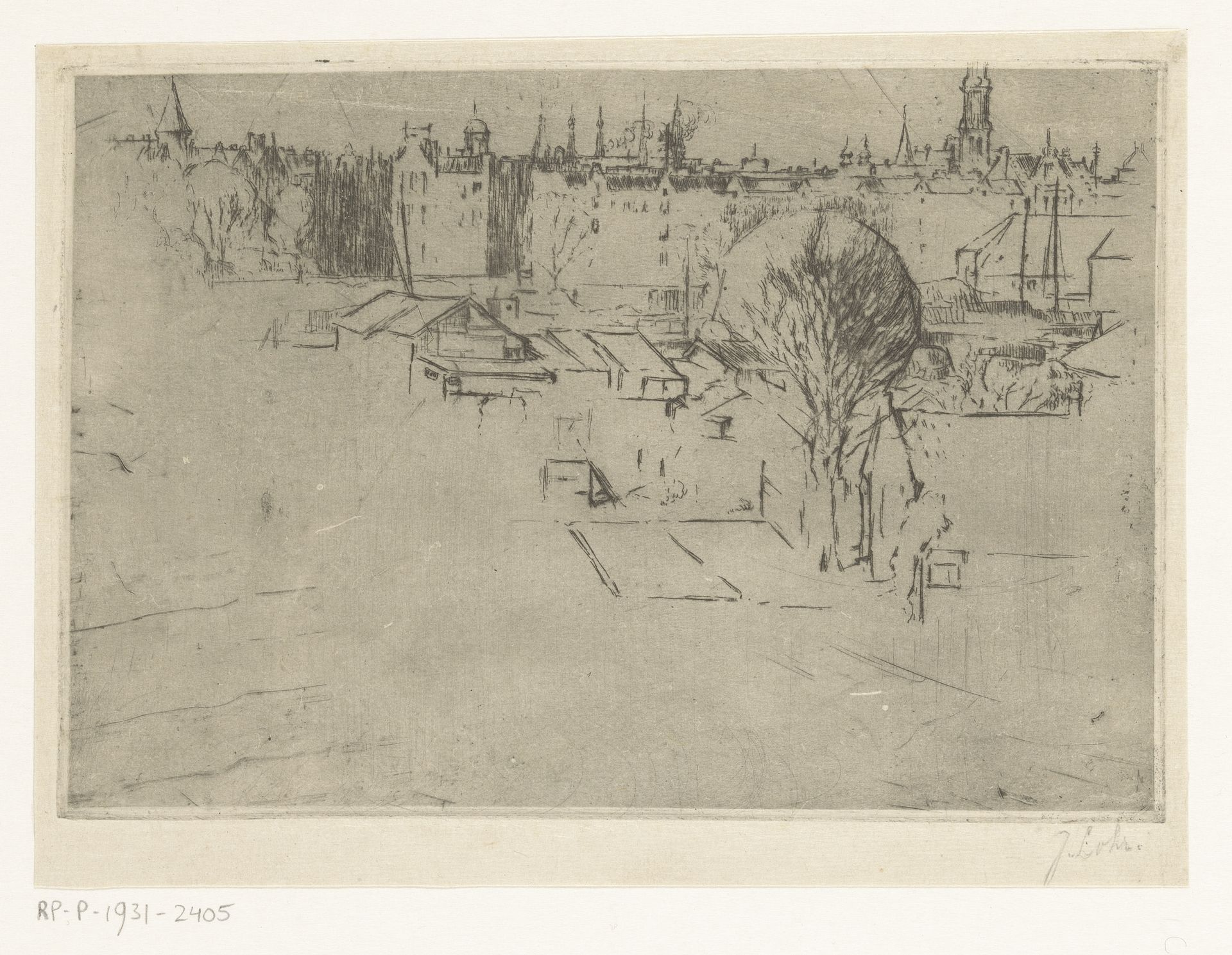 Stadsrand van Amsterdam by Johannes Löhr