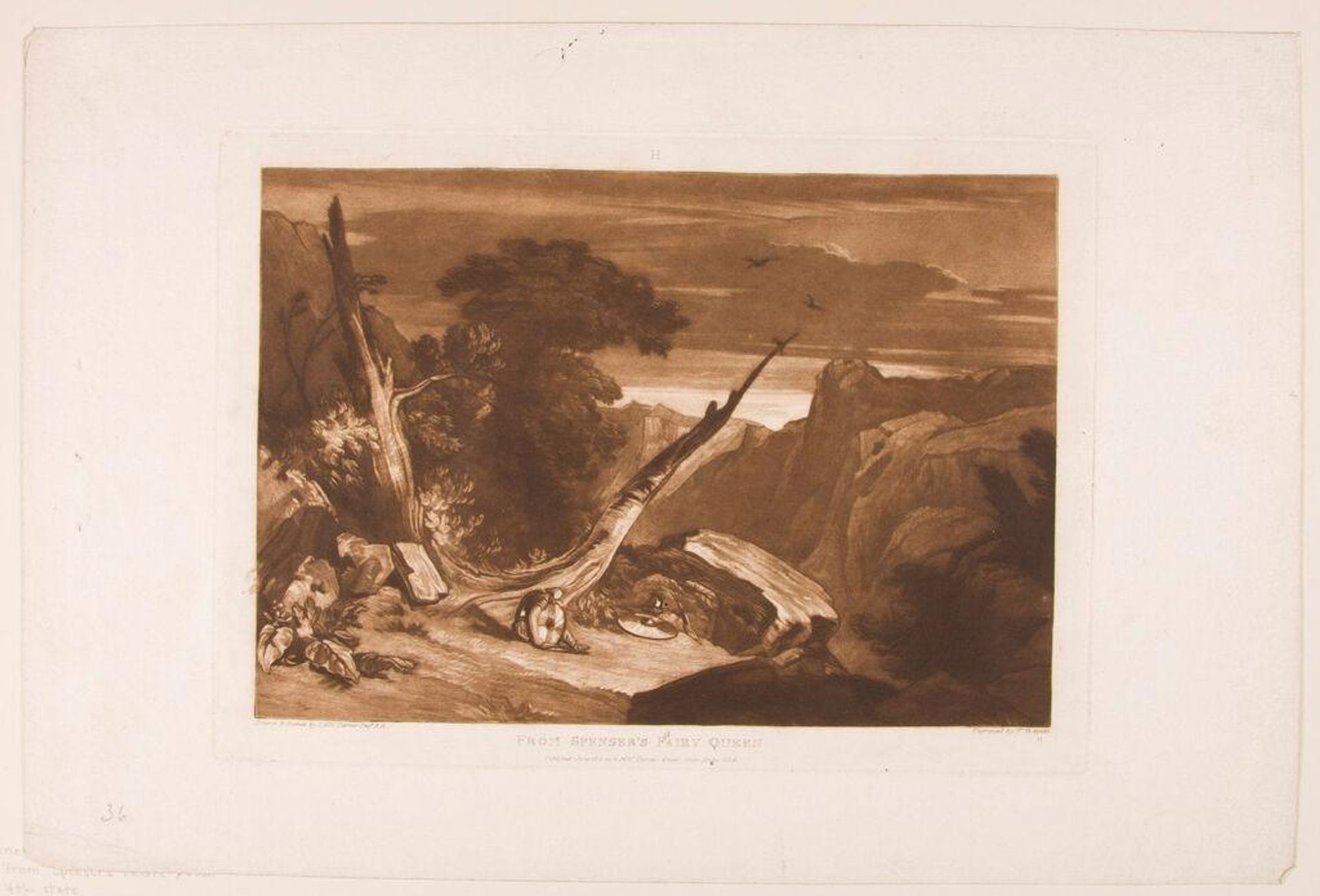 From Spenser's "Fairy Queen" by Etching by Joseph Mallord William Turner