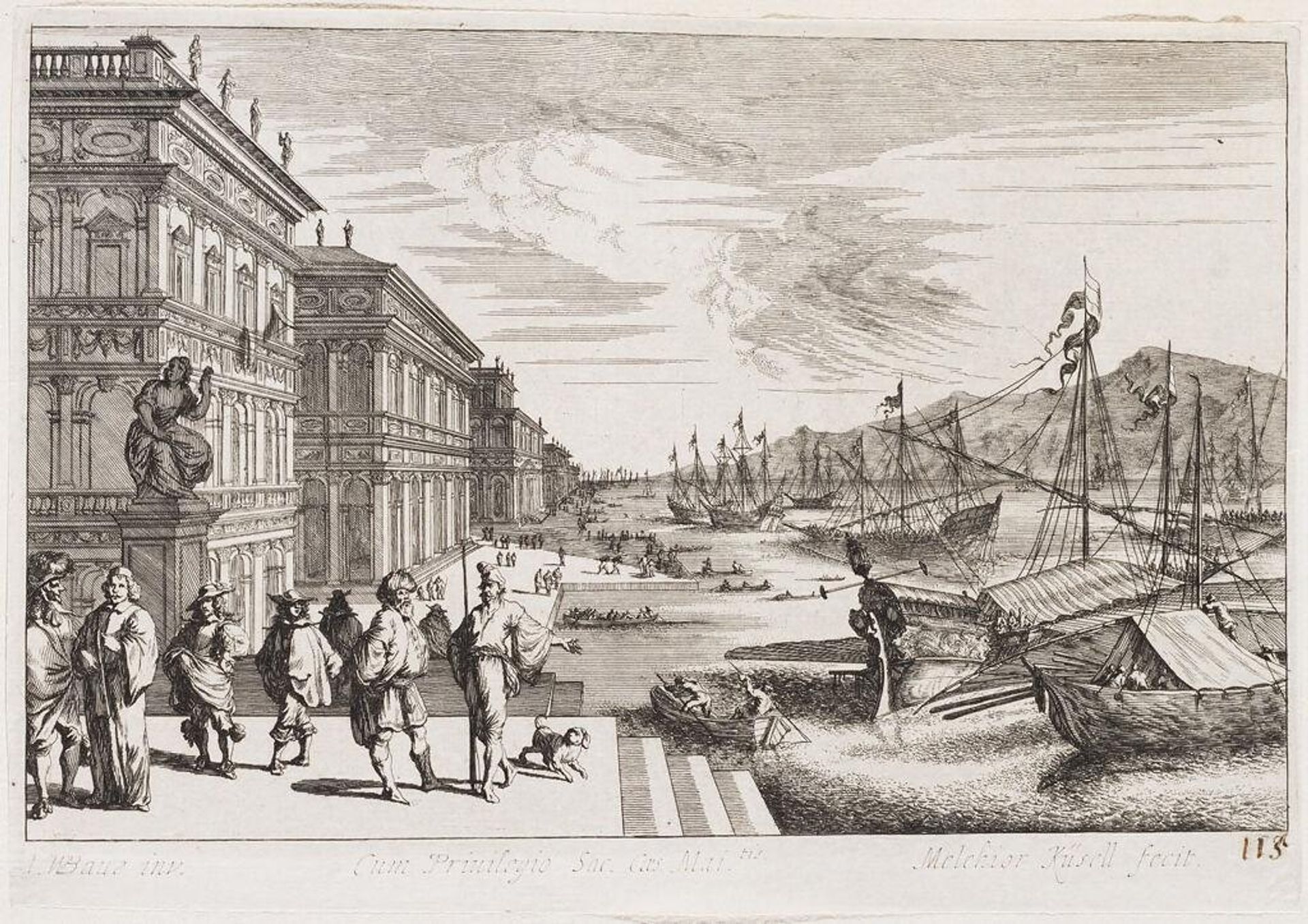 View of the Palaces from the Fondamenta Nuove in Venice by Melchior KÃ¼sel