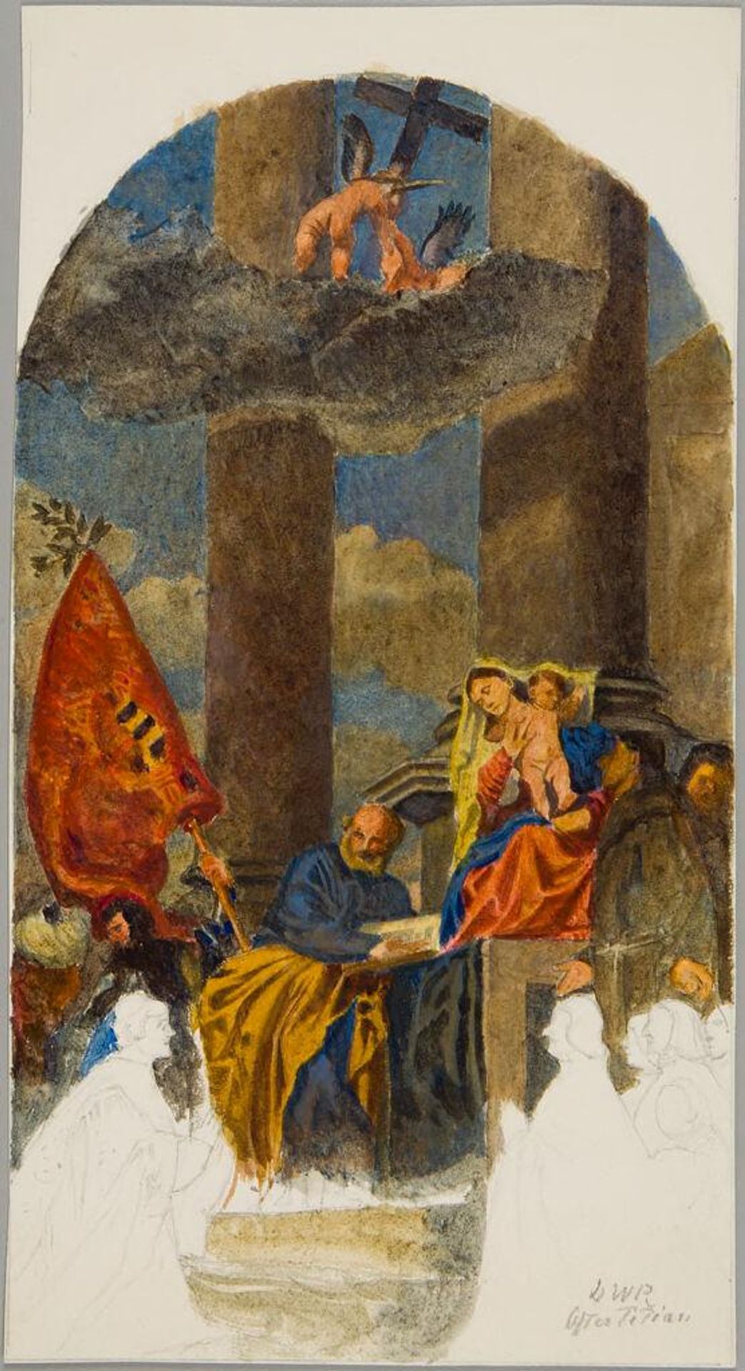 Pesaro Madonna, after Titian by Denman Waldo Ross