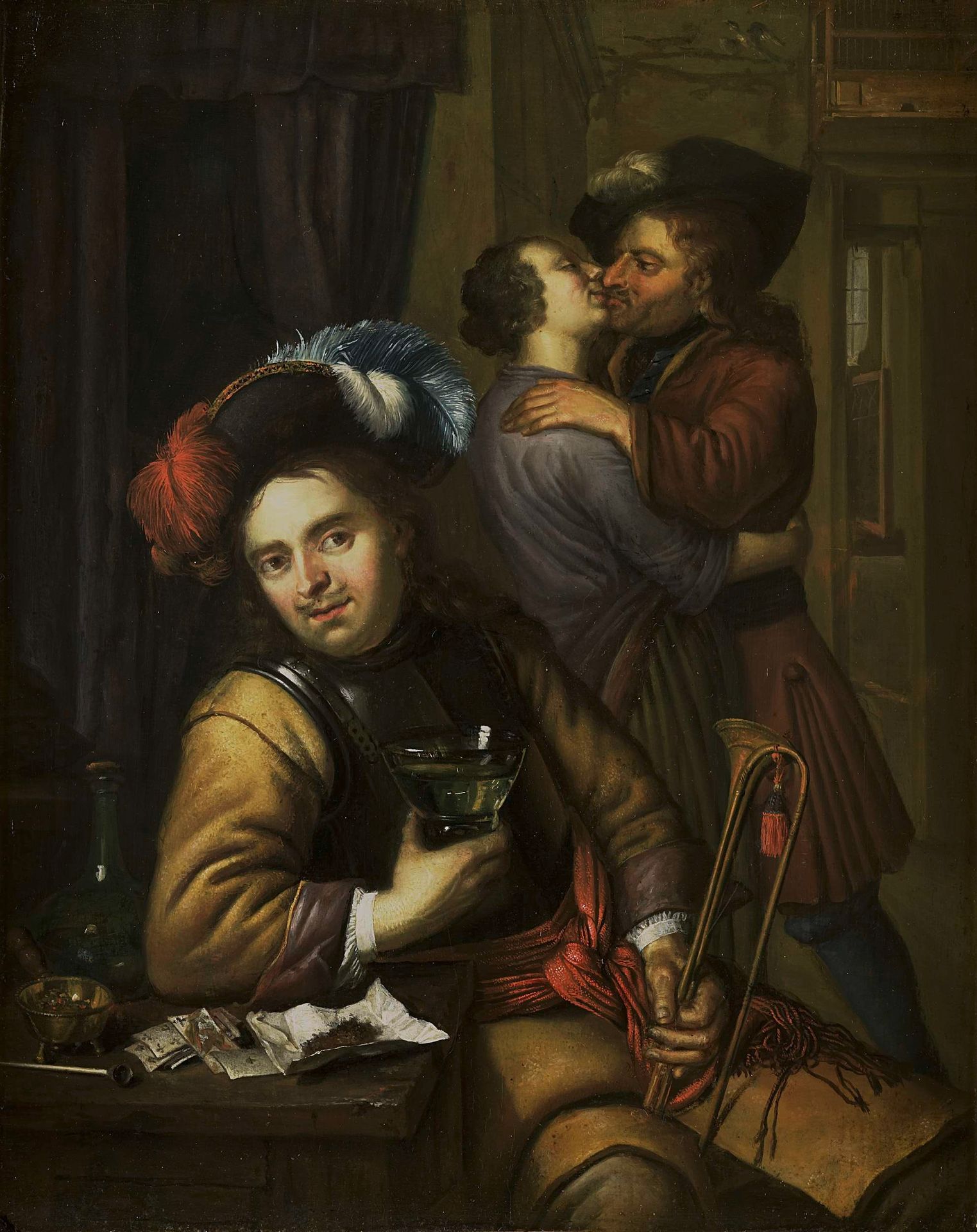 Soldier Scene by Carel de (II) Moor