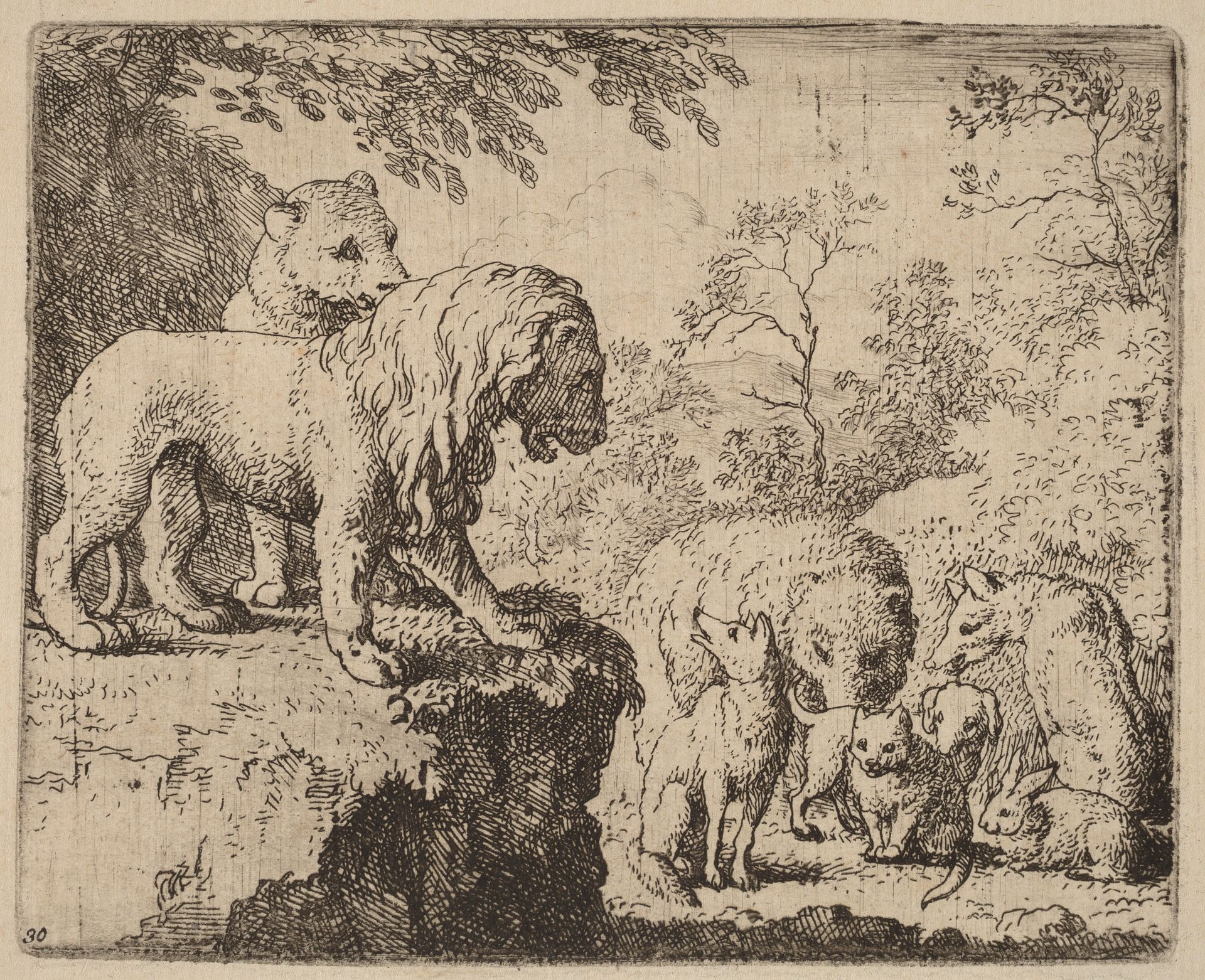 The Lion Pardons Reynard before the Other Animals by Allart van Everdingen