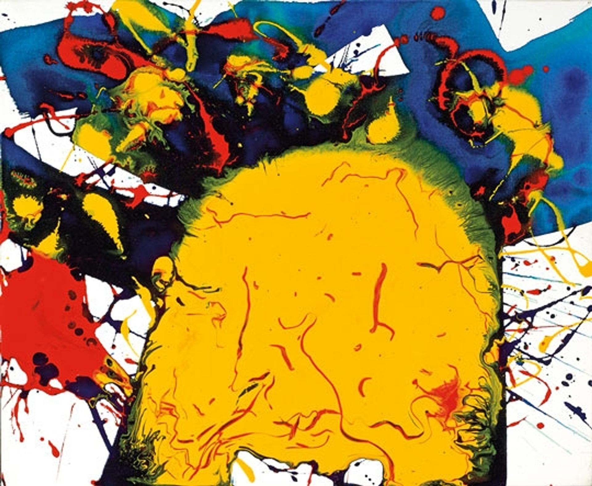 Untitled (SFP94-141, SFF.1811) by Sam Francis