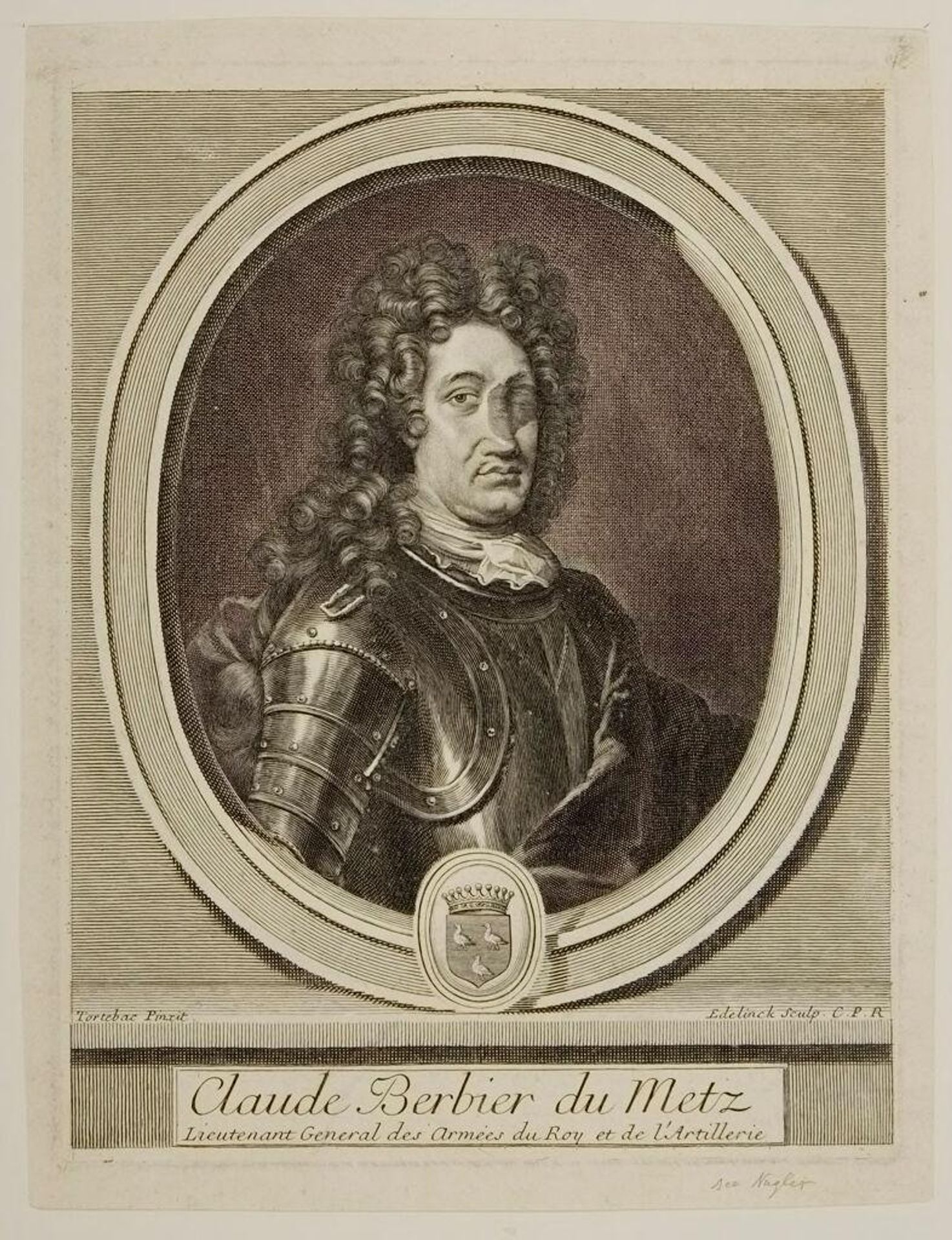 Claude Berbier of Metz by Gérard Edelinck