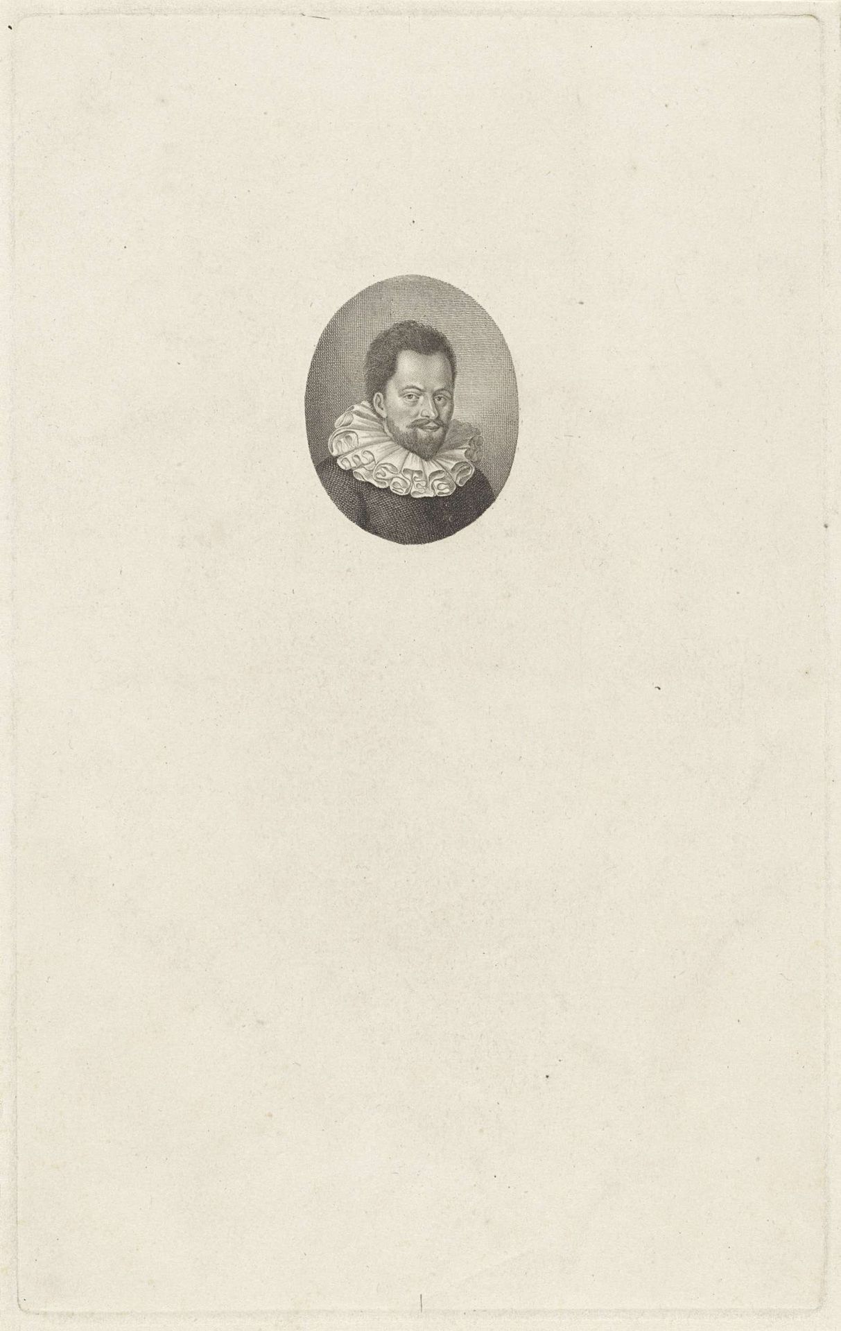 Portret van Simon Stevin by Philippus Velijn