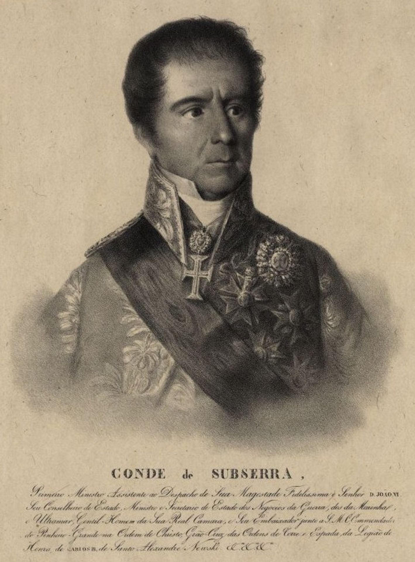 Manuel Inácio Martins Pamplona Corte Real, count of Subserra by Domingos Sequeira