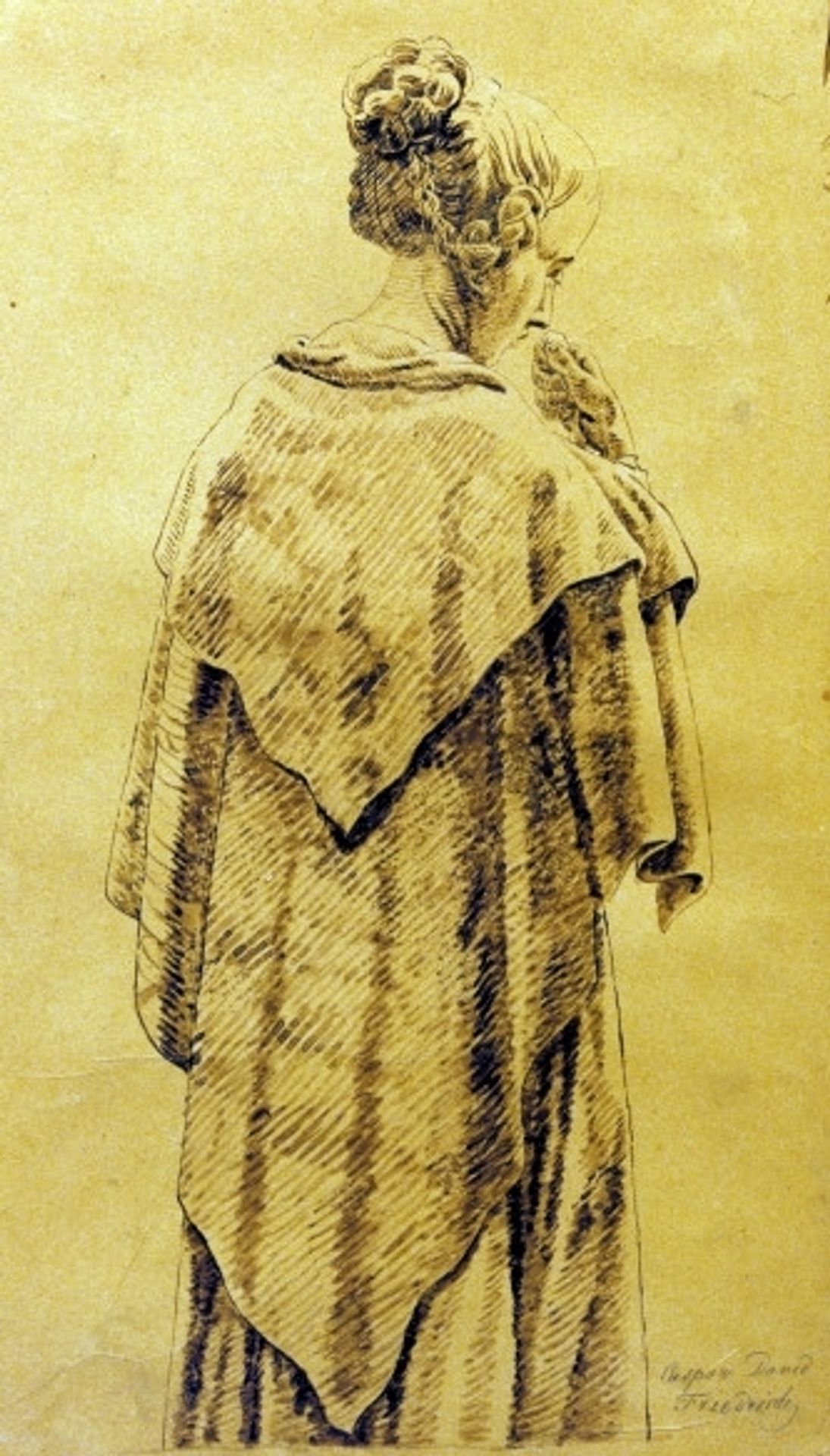 Woman in a Cloak by Caspar David Friedrich