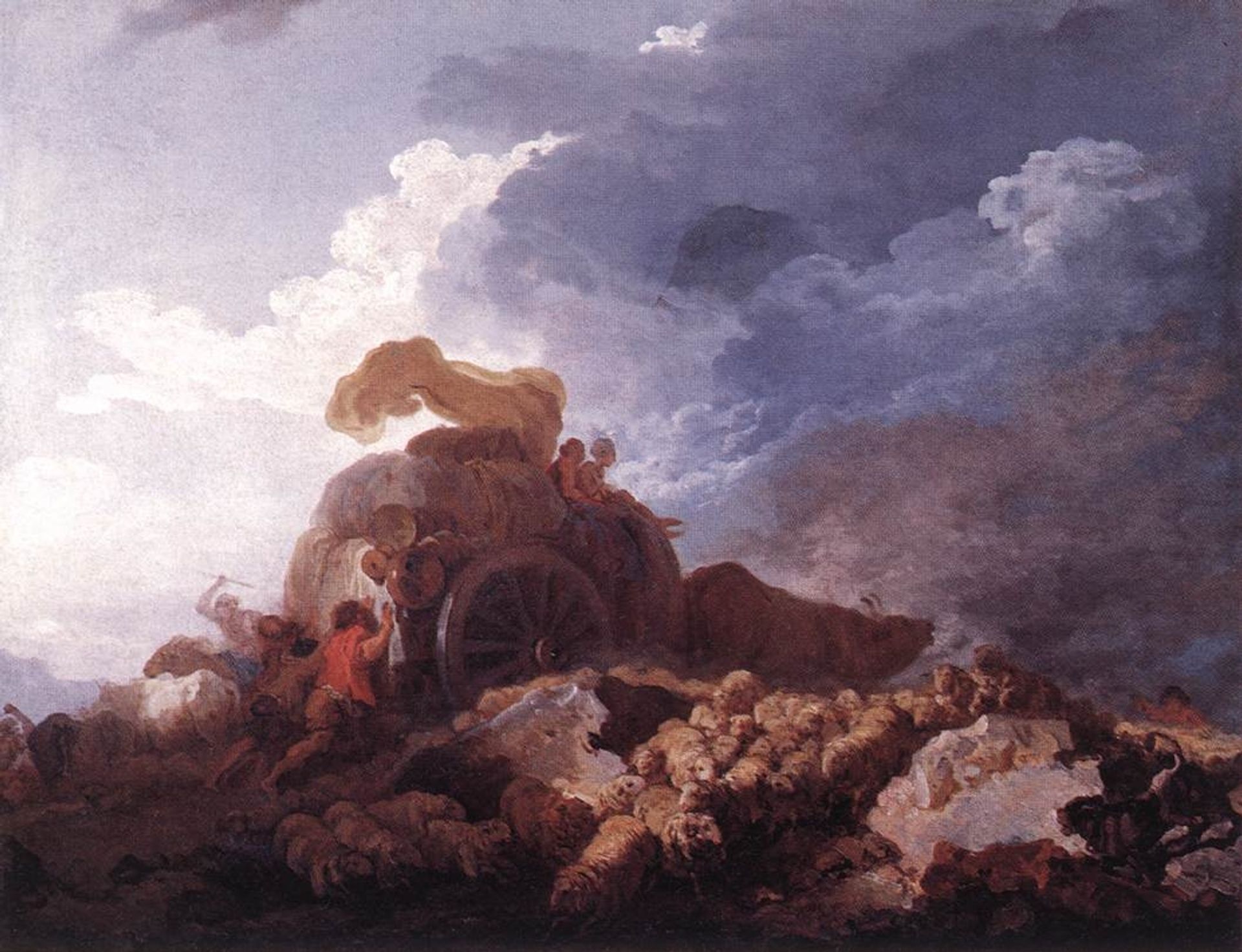 The Storm by Jean-Honoré Fragonard