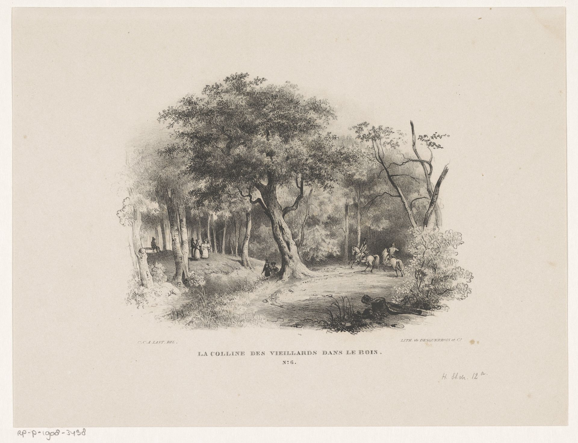 Oude mannenberg in het Haagse Bos by Carel Christiaan Antony Last