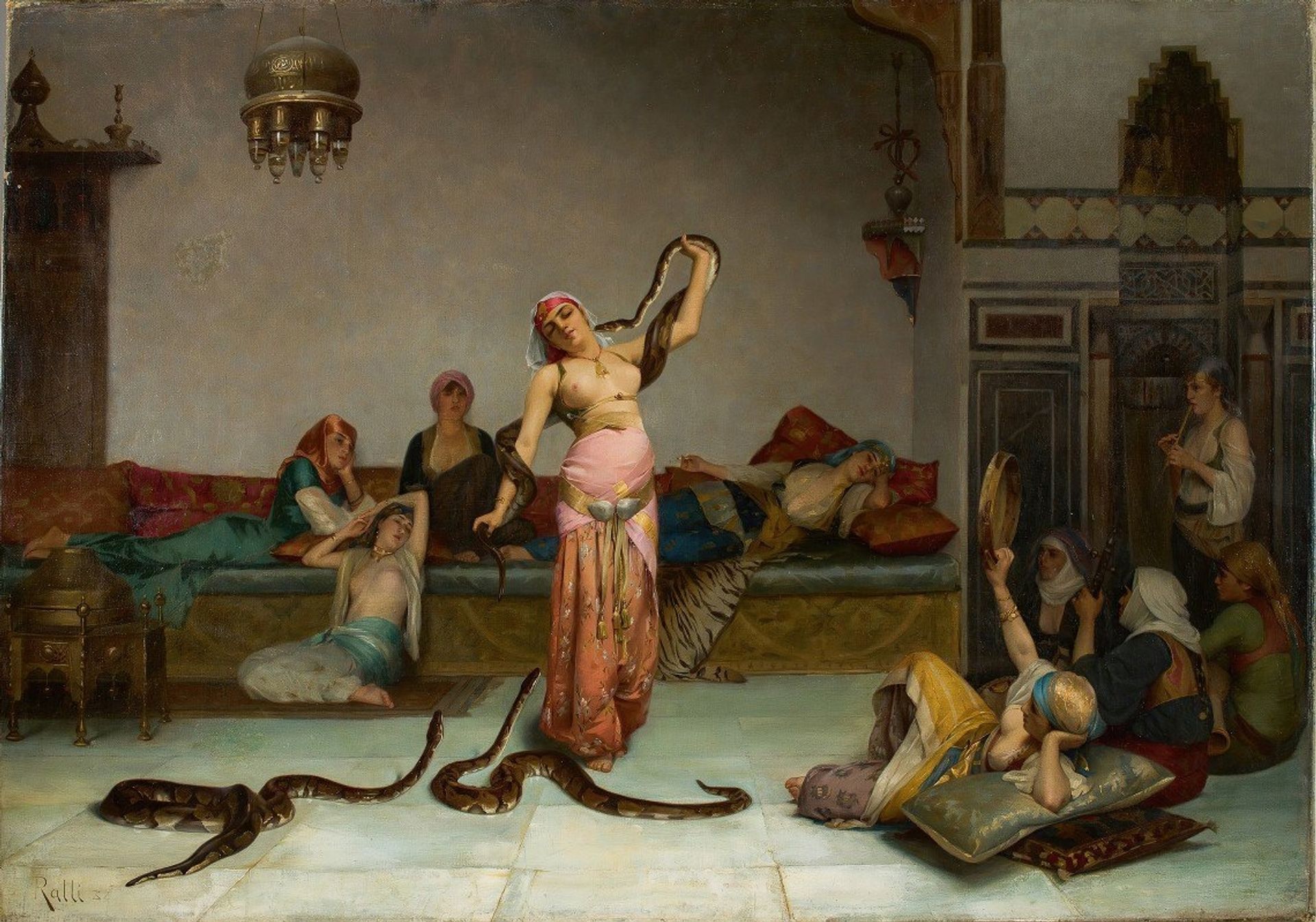 Charmeuse De Serpents by Theodoros Ralli
