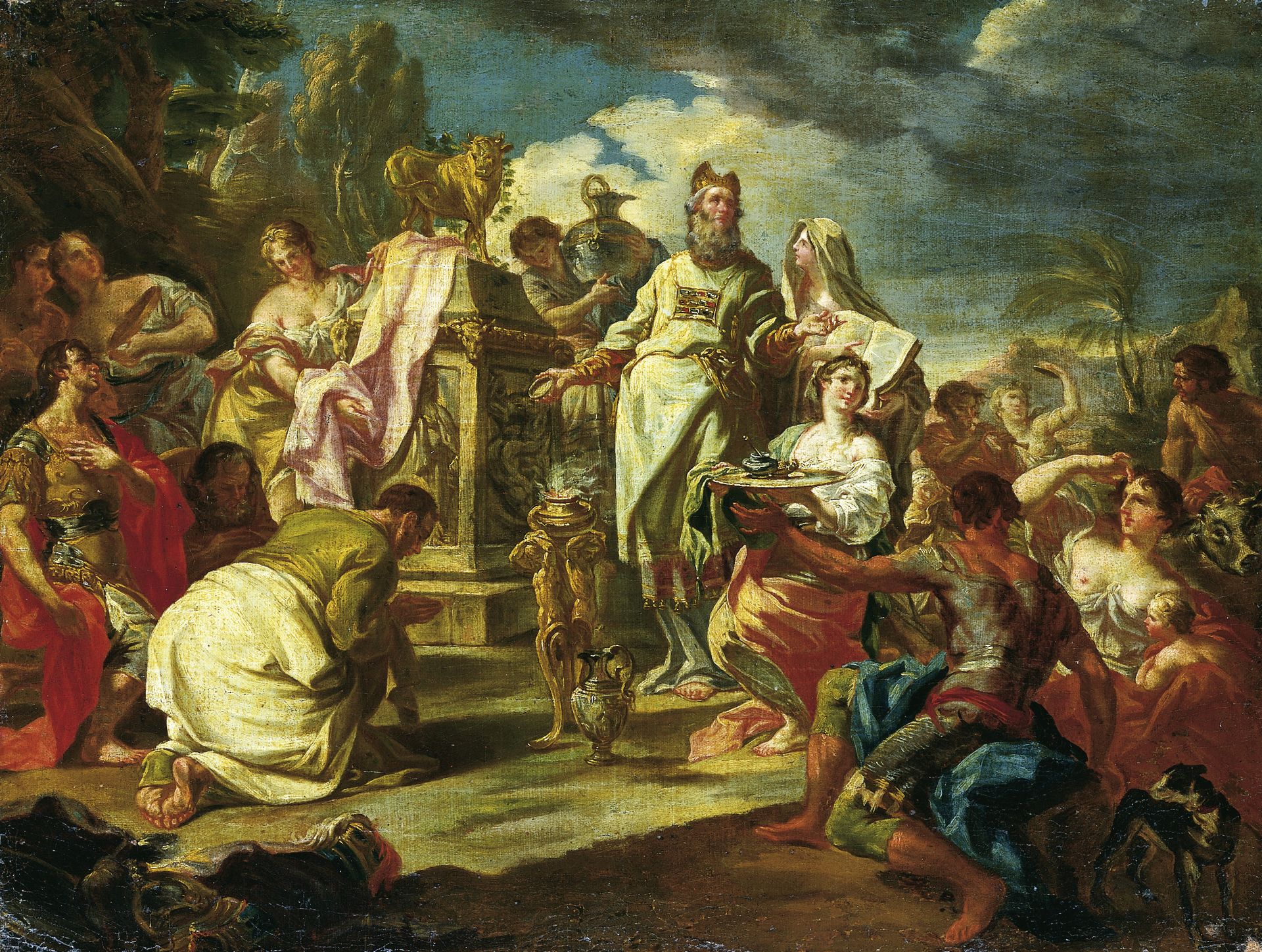 The Adoration of the Golden Calf by Anonymous