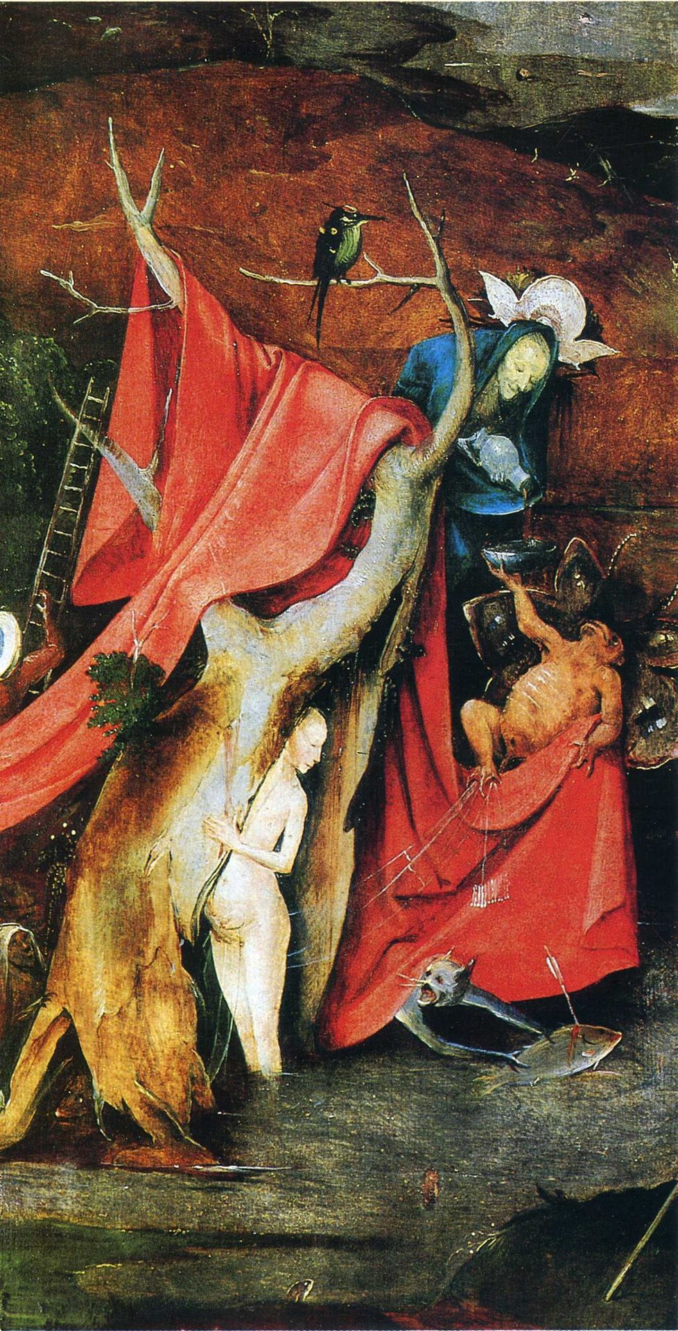 The temptation of St. Anthony (detail) by Hieronymus Bosch