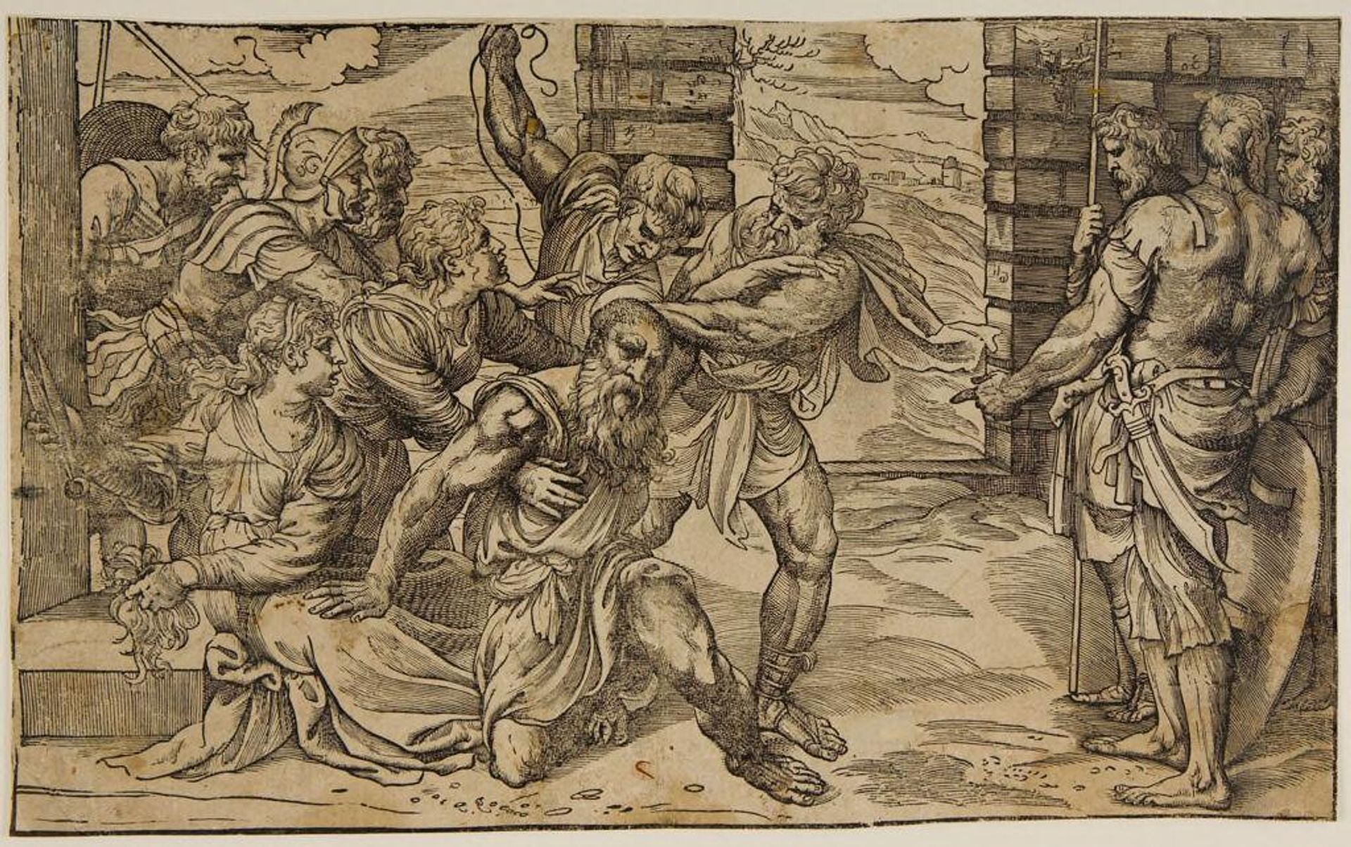 Samson Taken by the Philistines by Nicolò Boldrini