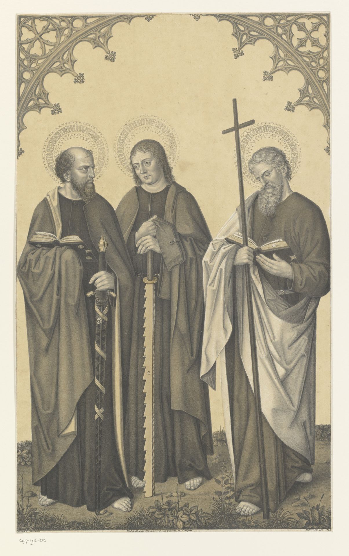 Heilige Paulus, Simon en Filippus by Johann Nepomuk Strixner