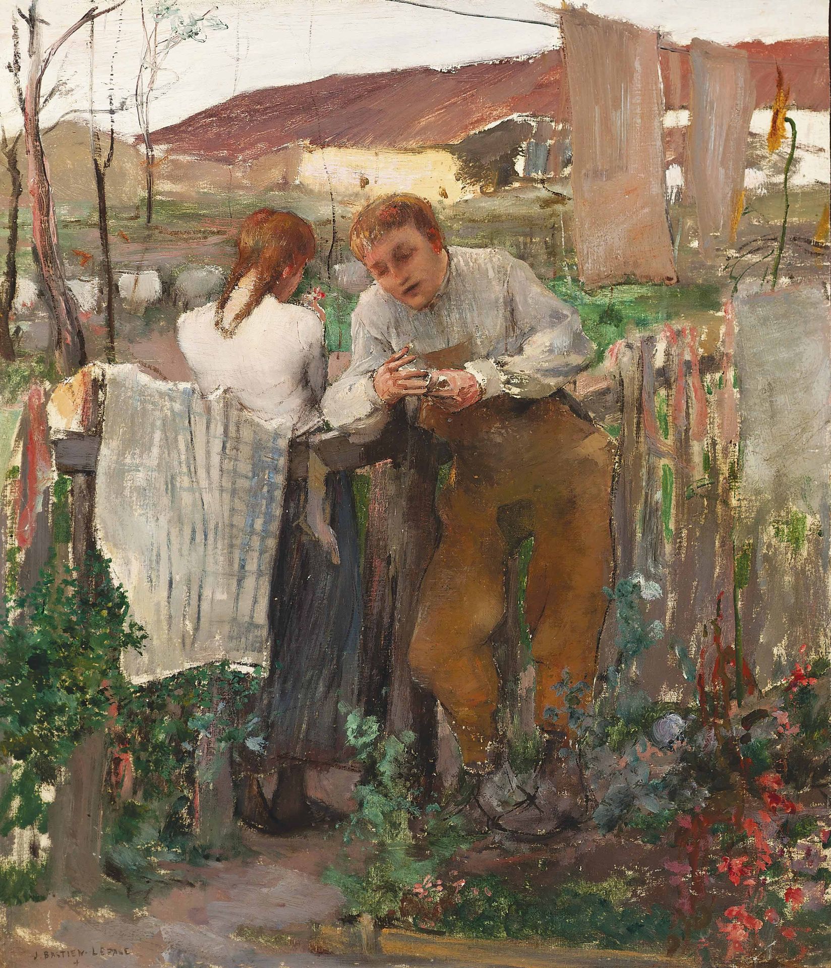 Study for 'Rural Love' by Jules Bastien-Lepage