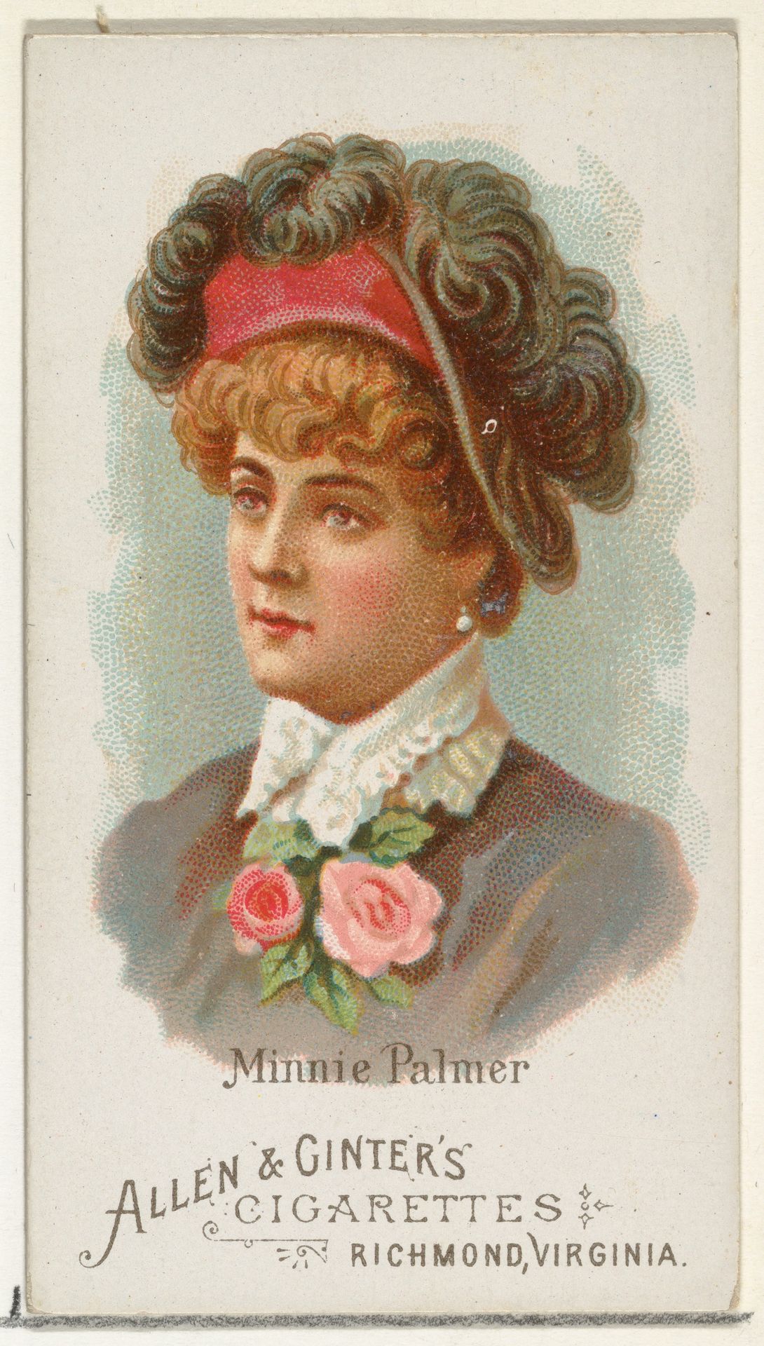 Minnie Palmer, from World's Beauties, Series 1 (N26) for Allen & Ginter Cigarettes by Allen & Ginter