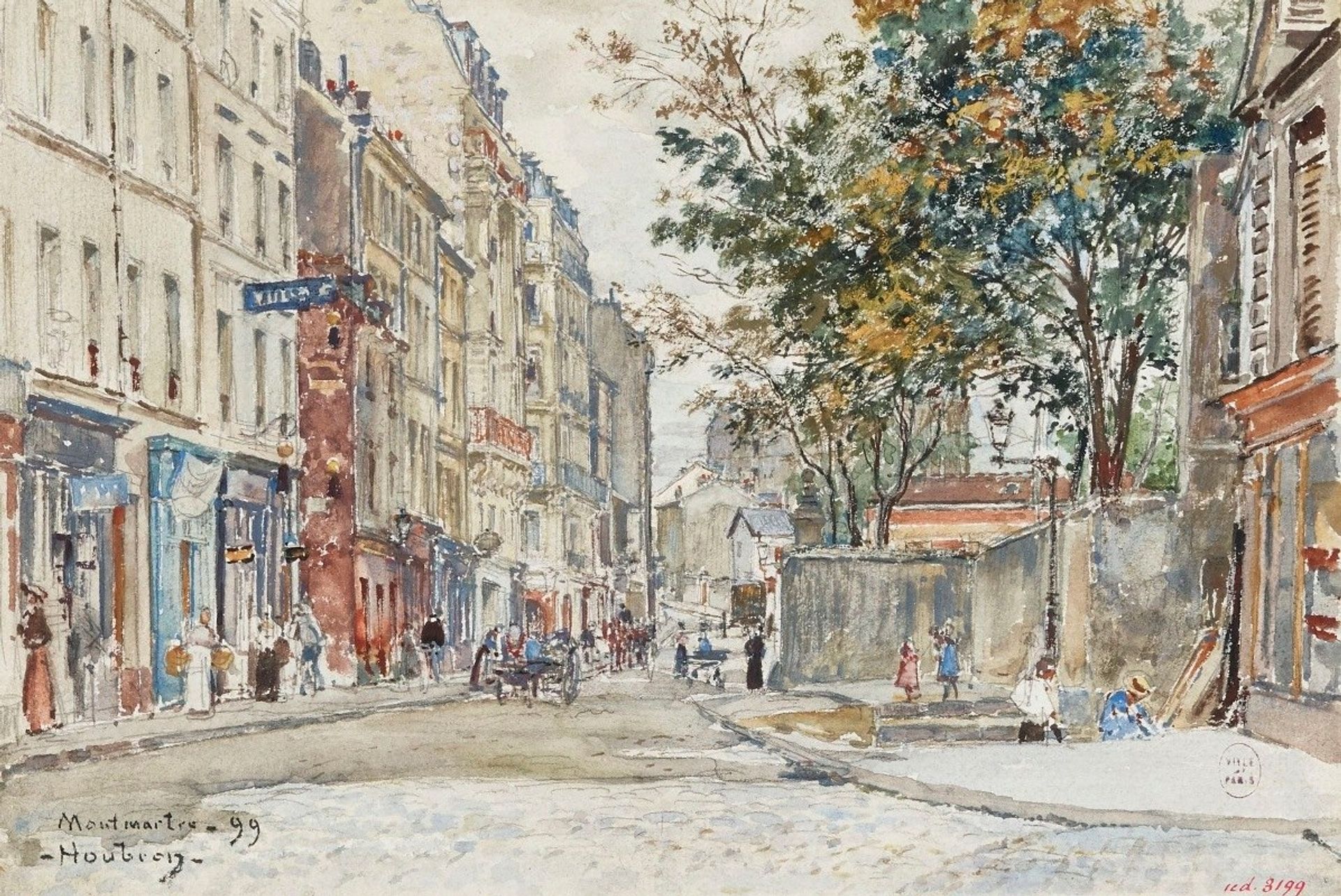 Rue Hermel à Montmartre by Frédéric Houbron