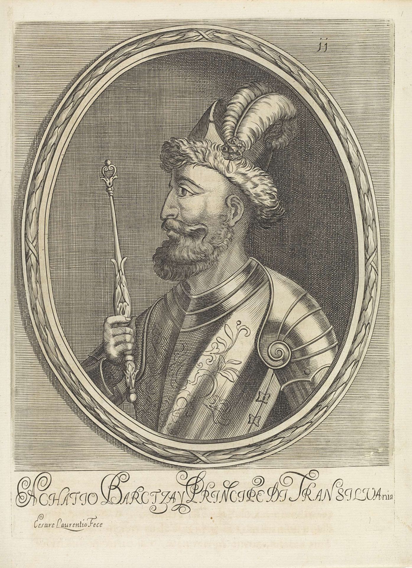 Portret van Ákos Barcsay, prins van Transsylvanië by Cesare Laurentio