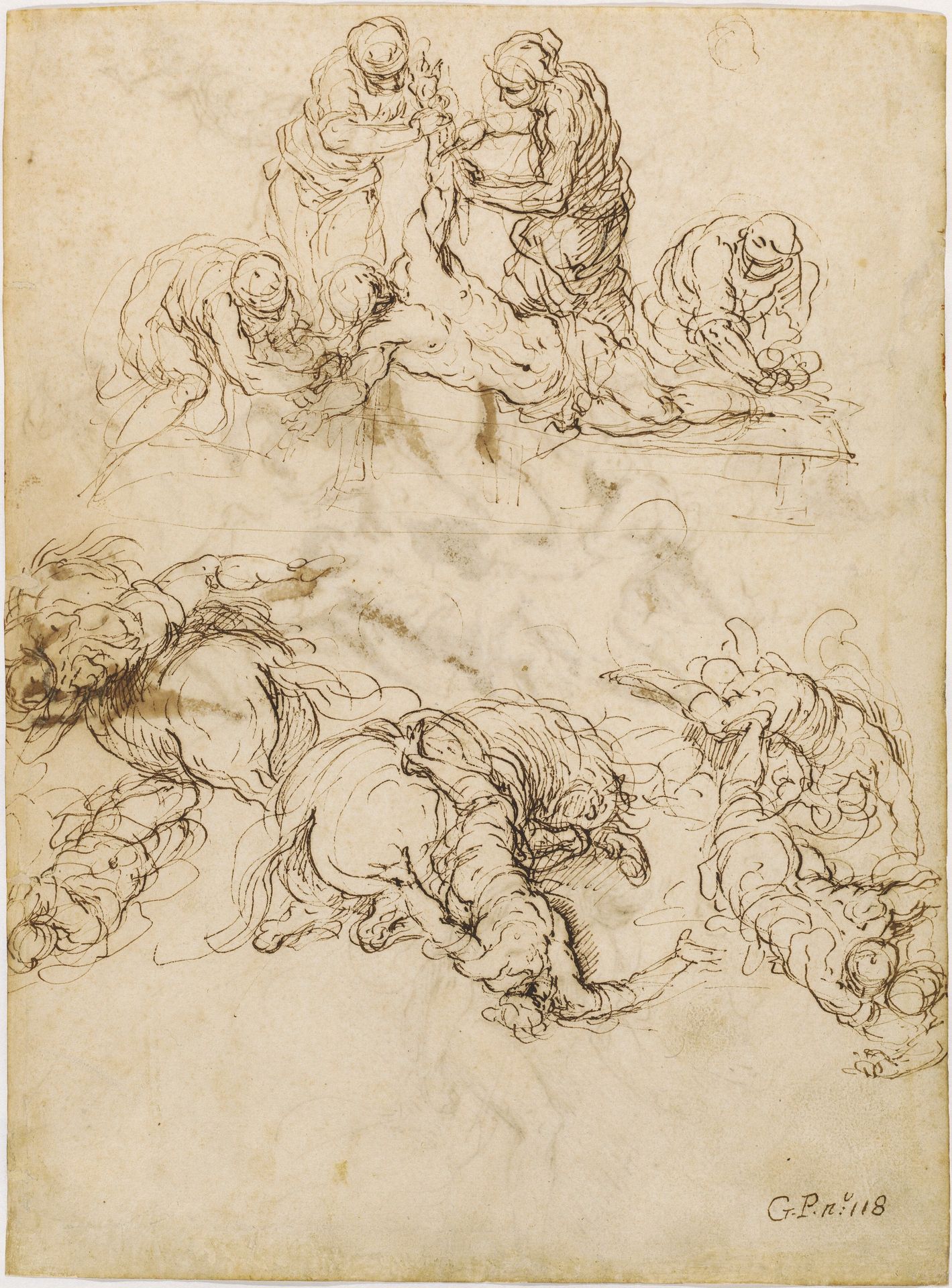 The Martyrdom of Saint Bartholomew; The Conversion of Saint Paul by Palma il Giovane