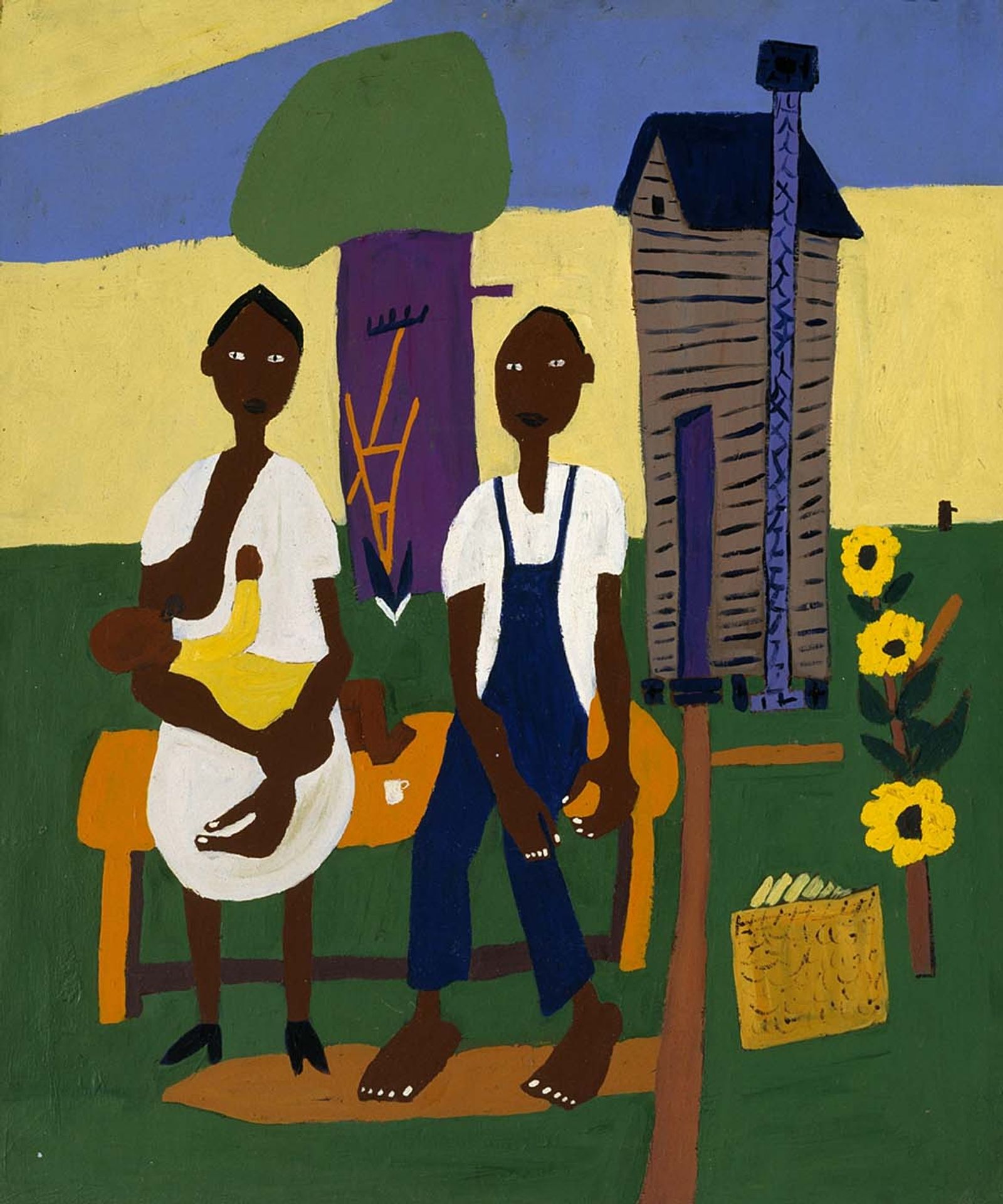 Farm Family - Nursing Child by William H. Johnson