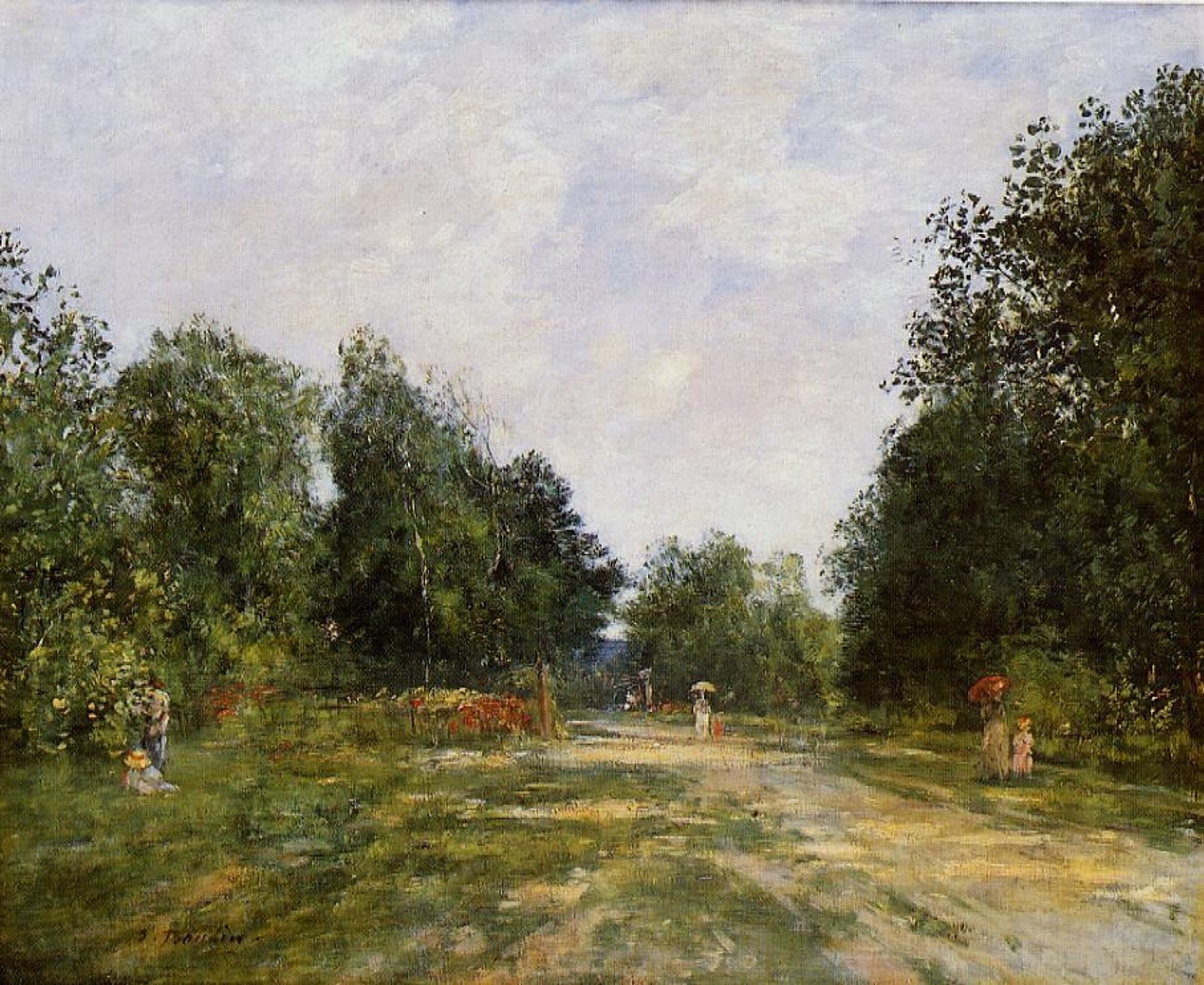Cordier Park, Trouville by Eugène Boudin
