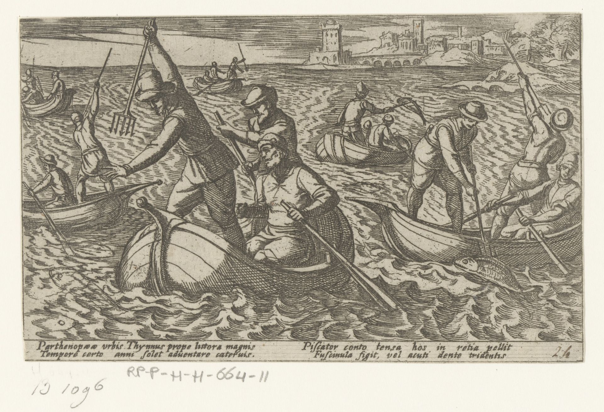 Vissers vangen tonijn met spiezen by Antonio Tempesta