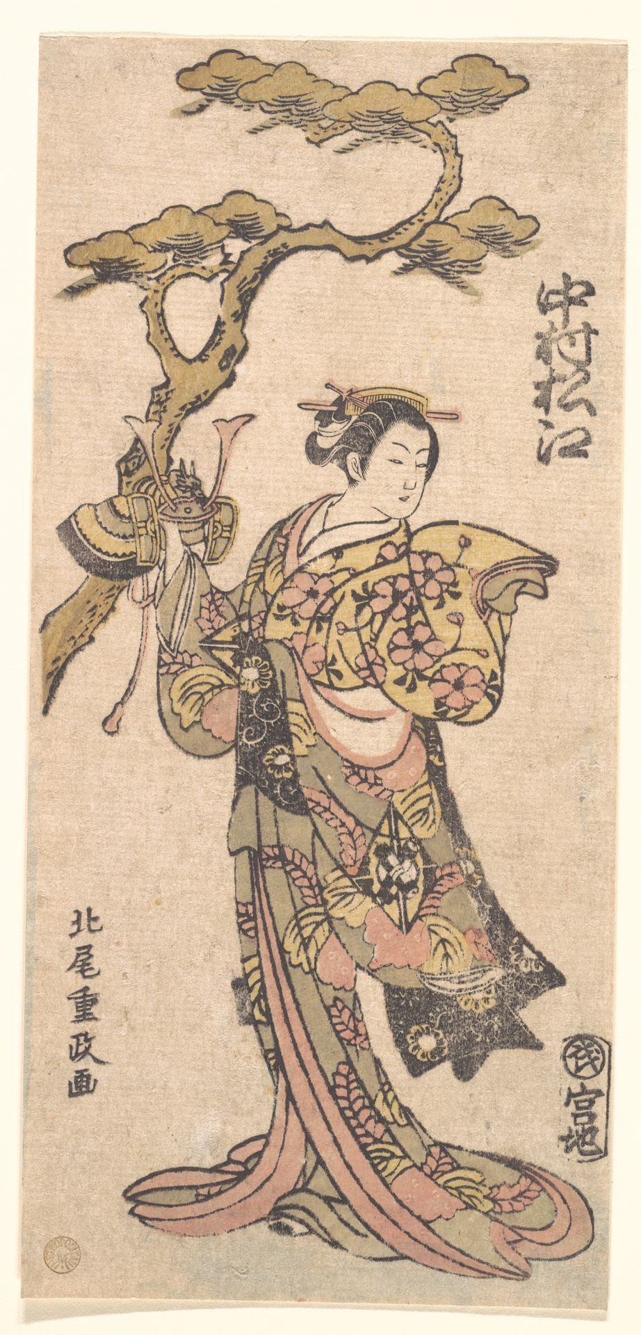 A Famous Actor of Women's Roles by Kitao Shigemasa