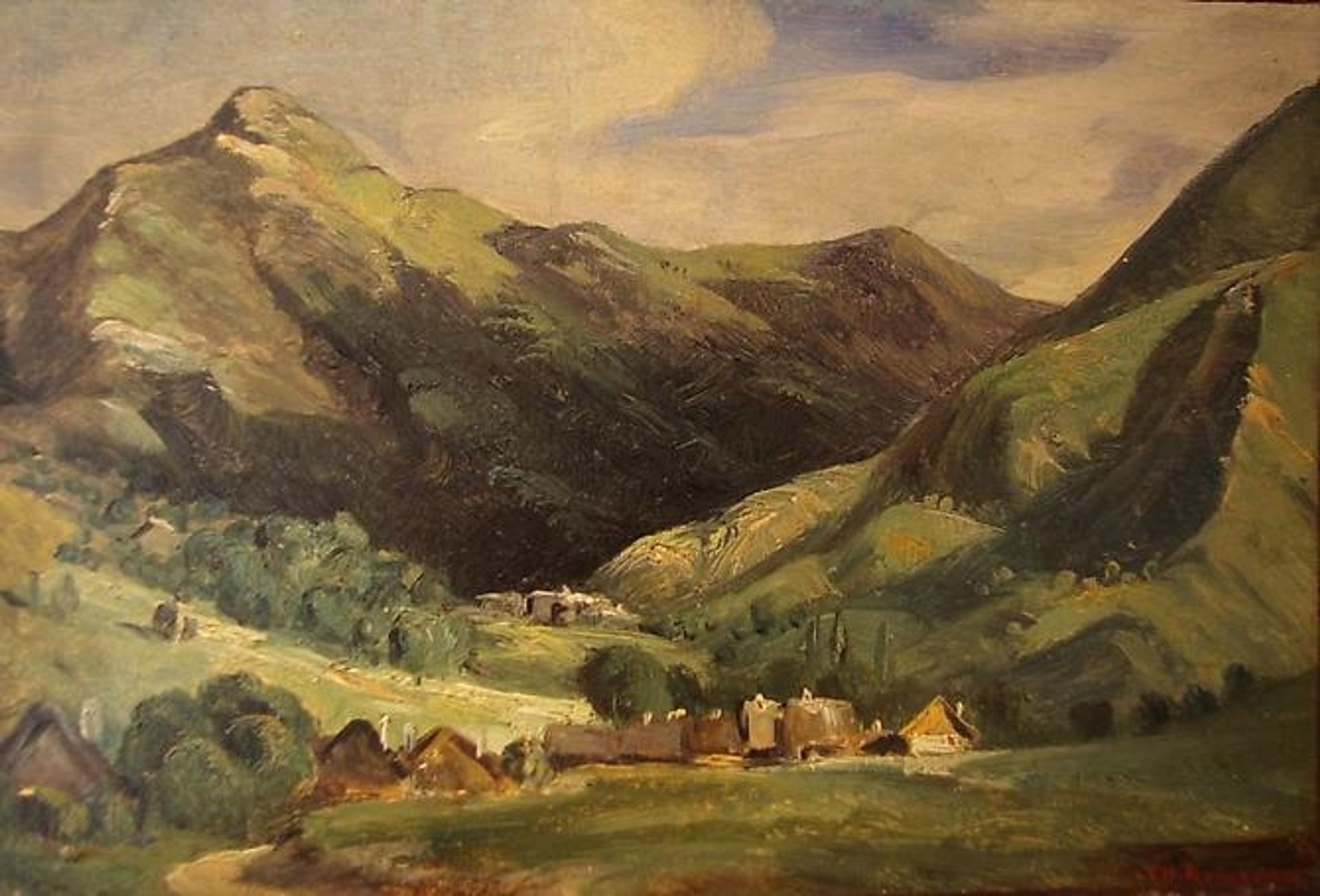 Landscape at Vigerie, valley Santoire, Auvergne by Theodore Rousseau