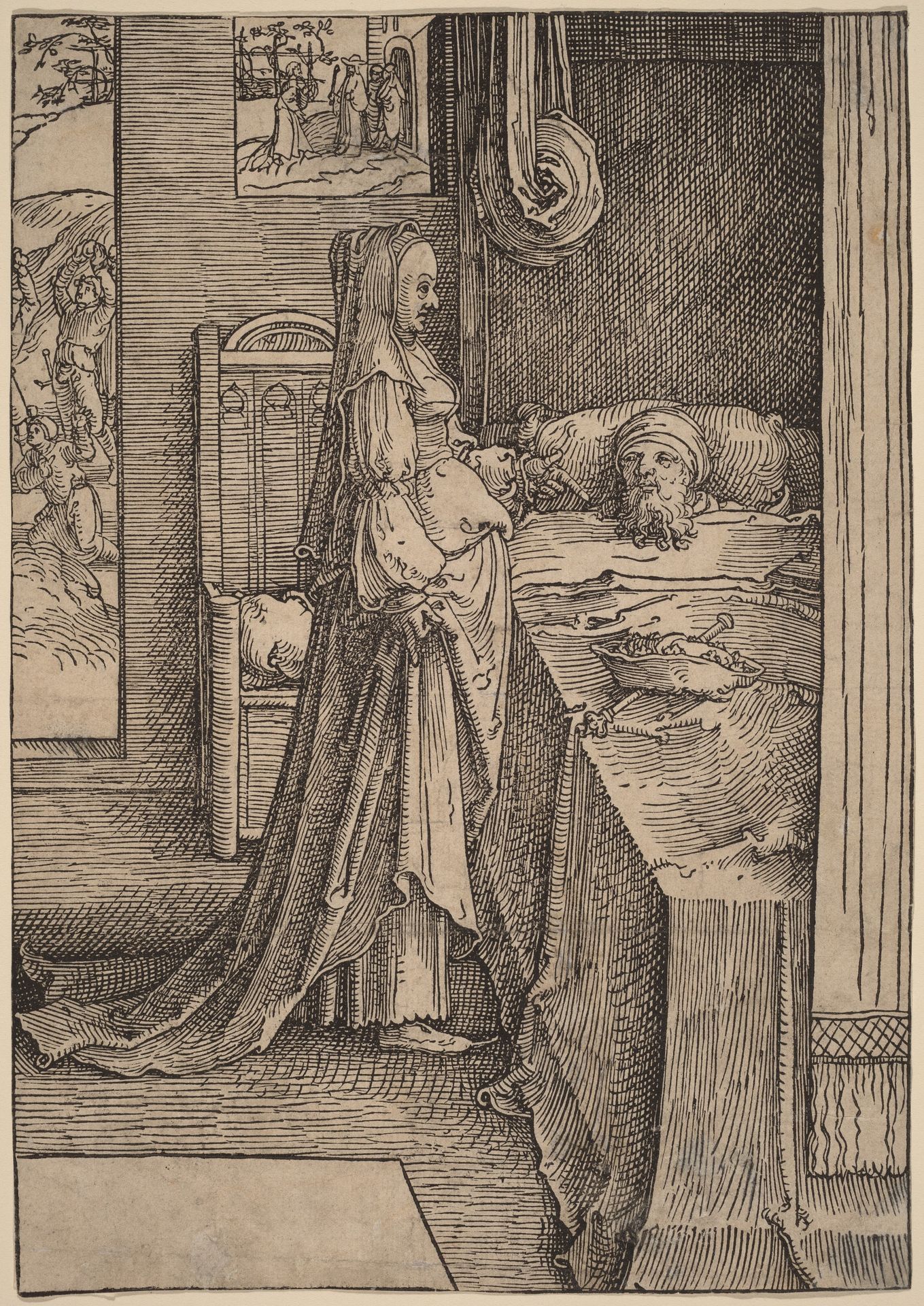Jezebel and Ahab by Lucas van Leyden