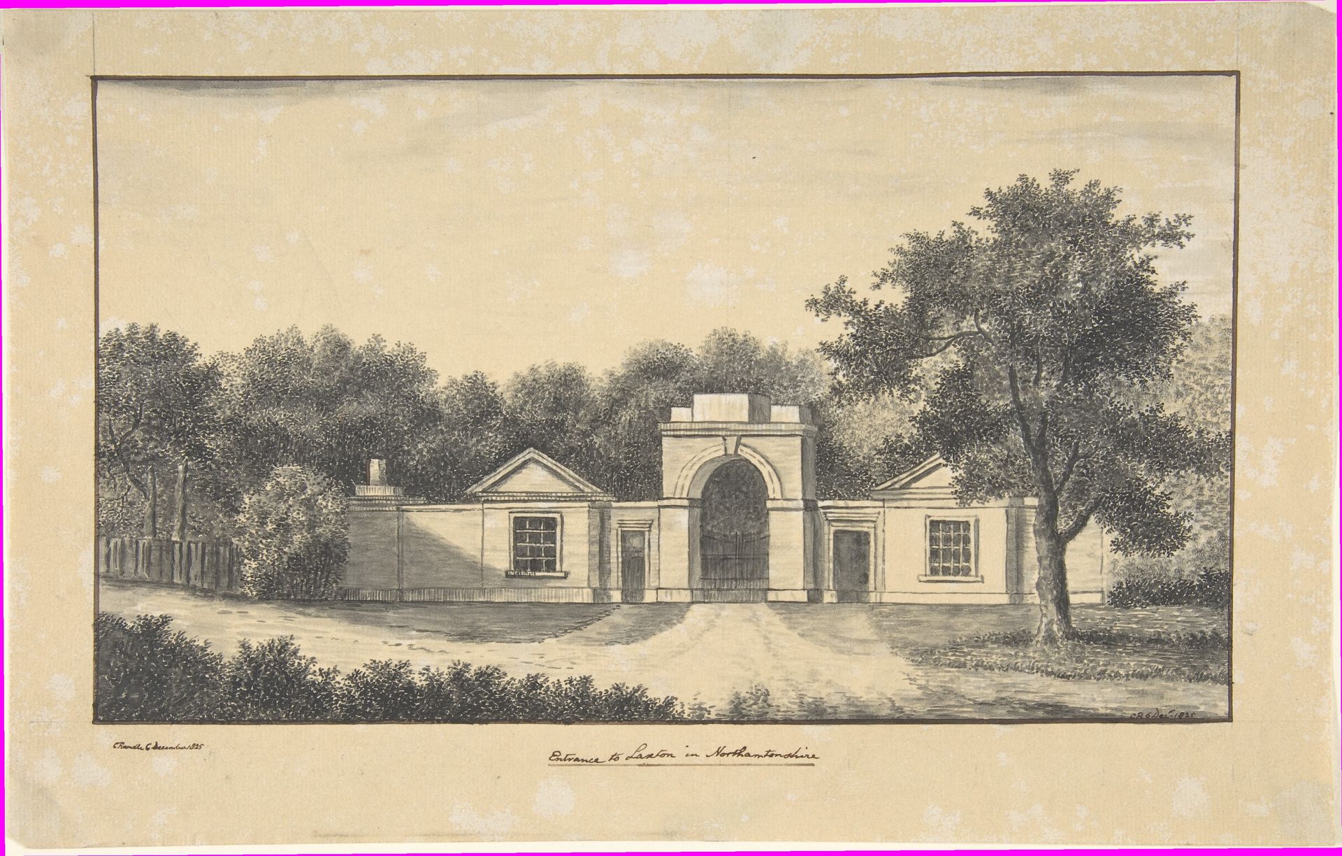 Entrance to Laxton in Northamptonshire by Charles Randle