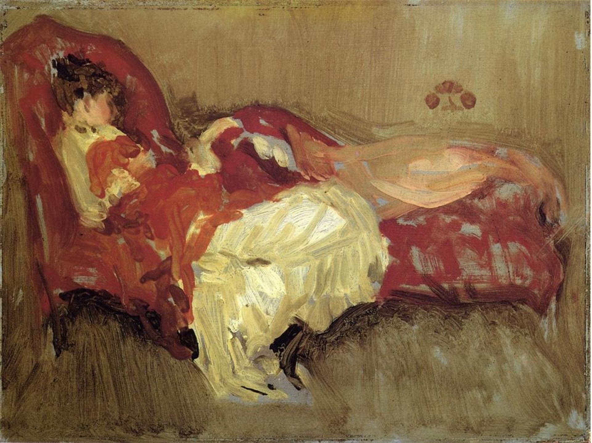 Note in Red, The Siesta by James Abbott McNeill Whistler