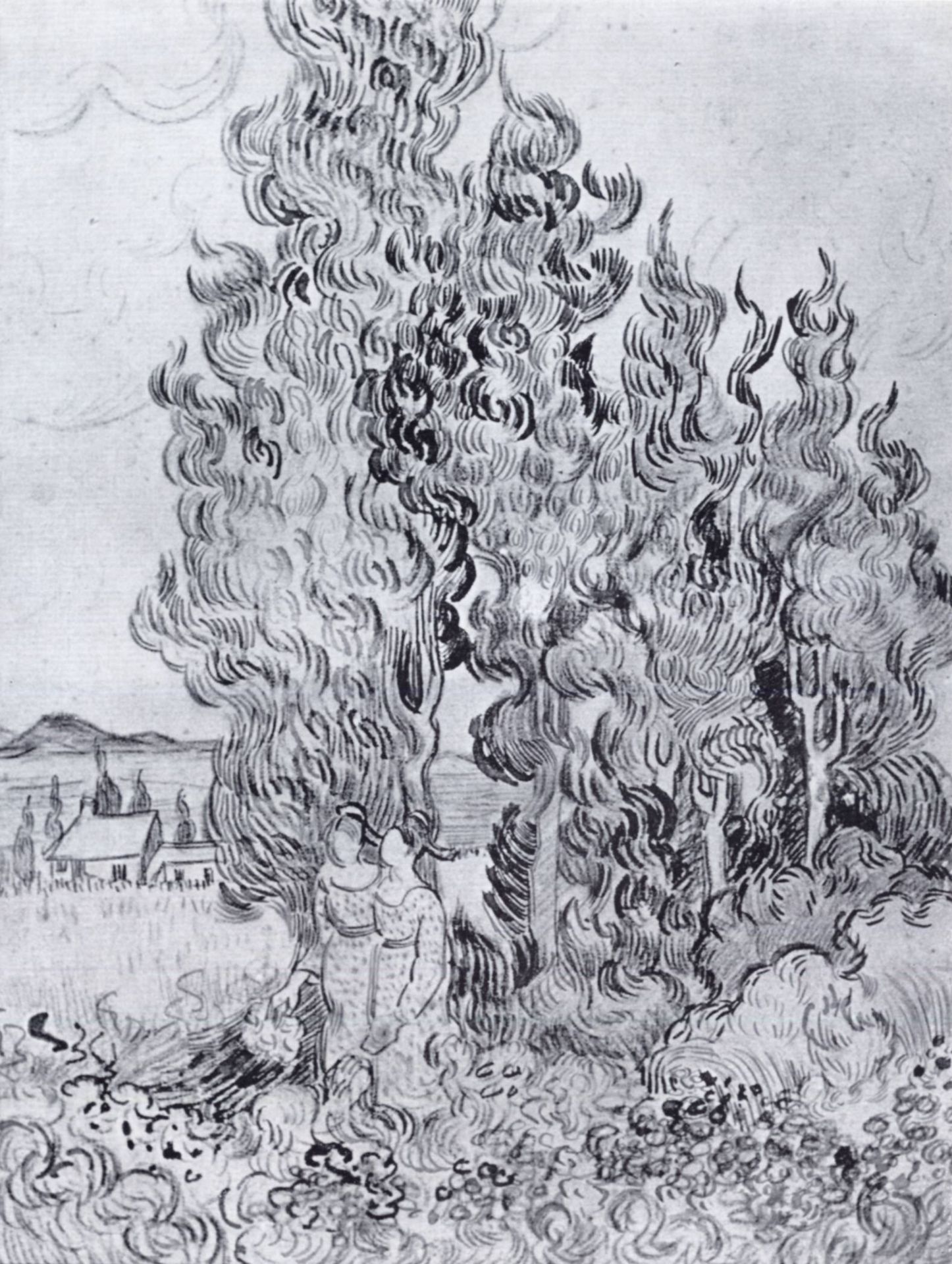 Cypresses by Vincent van Gogh