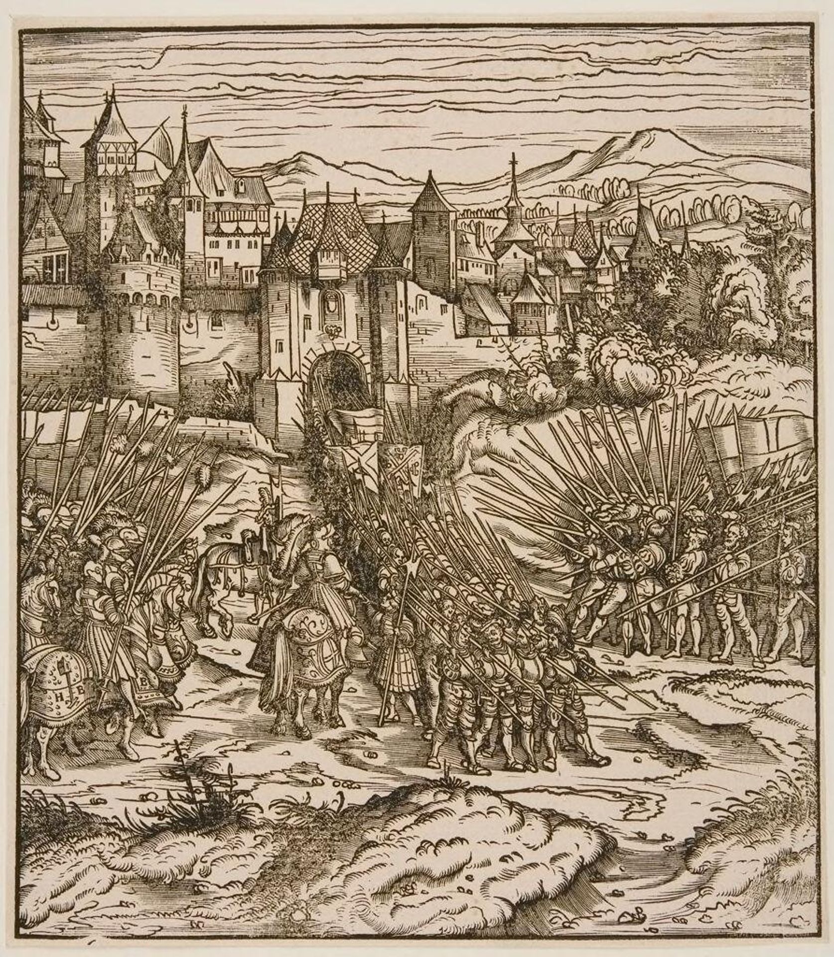 Ludovico Sforza, Duke of Milan, Taken Captive by Hans Burgkmair