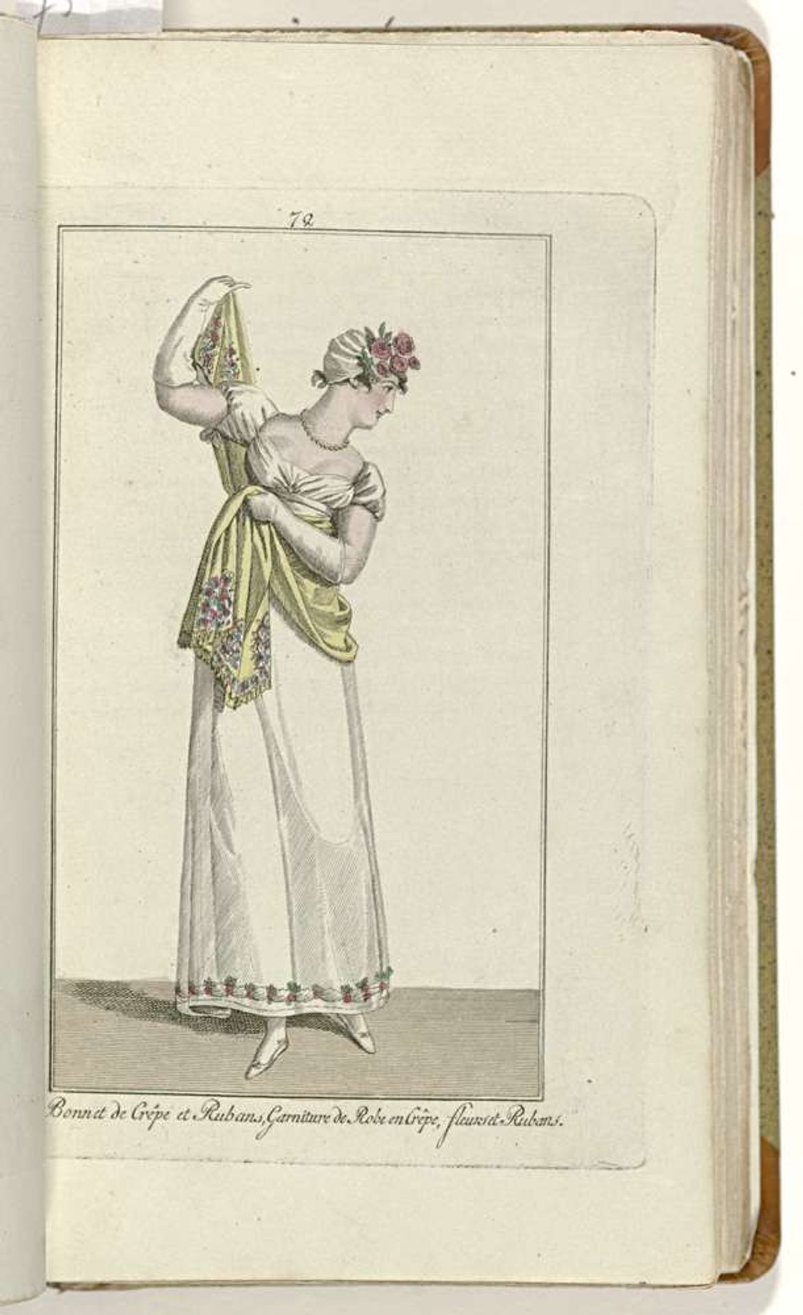 Elegantia, of tijdschrift van mode, luxe en smaak voor dames, Februari 1809, No. 72: Bonnet de Crêpe... by Anonymous