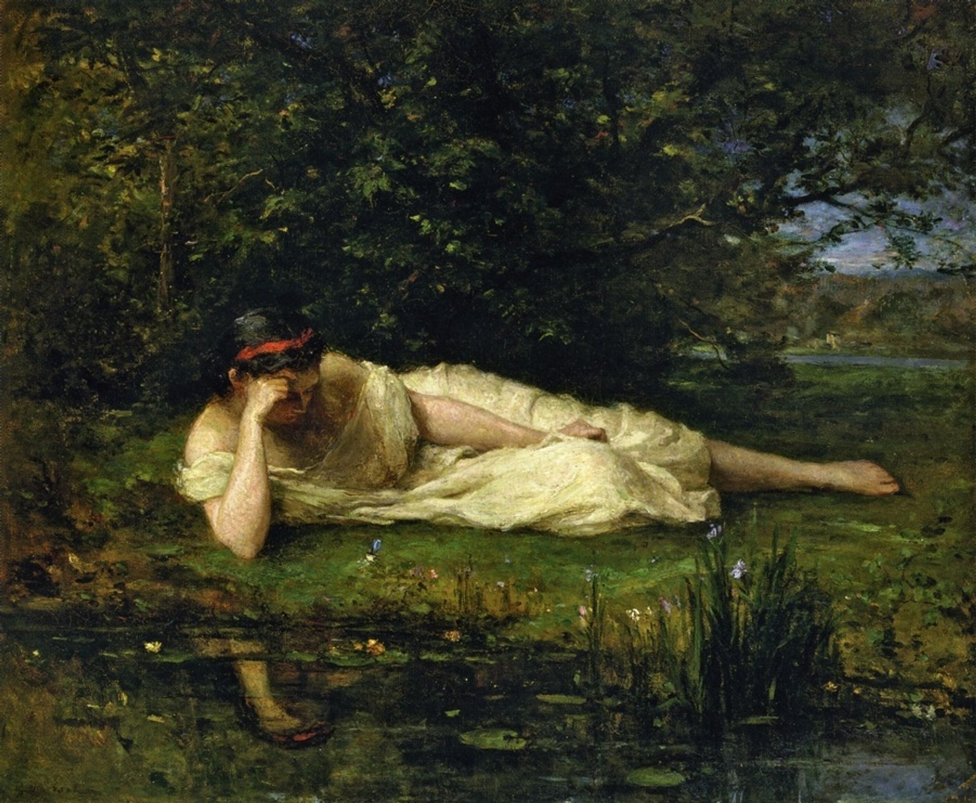 Study, The Water's Edge by Berthe Morisot