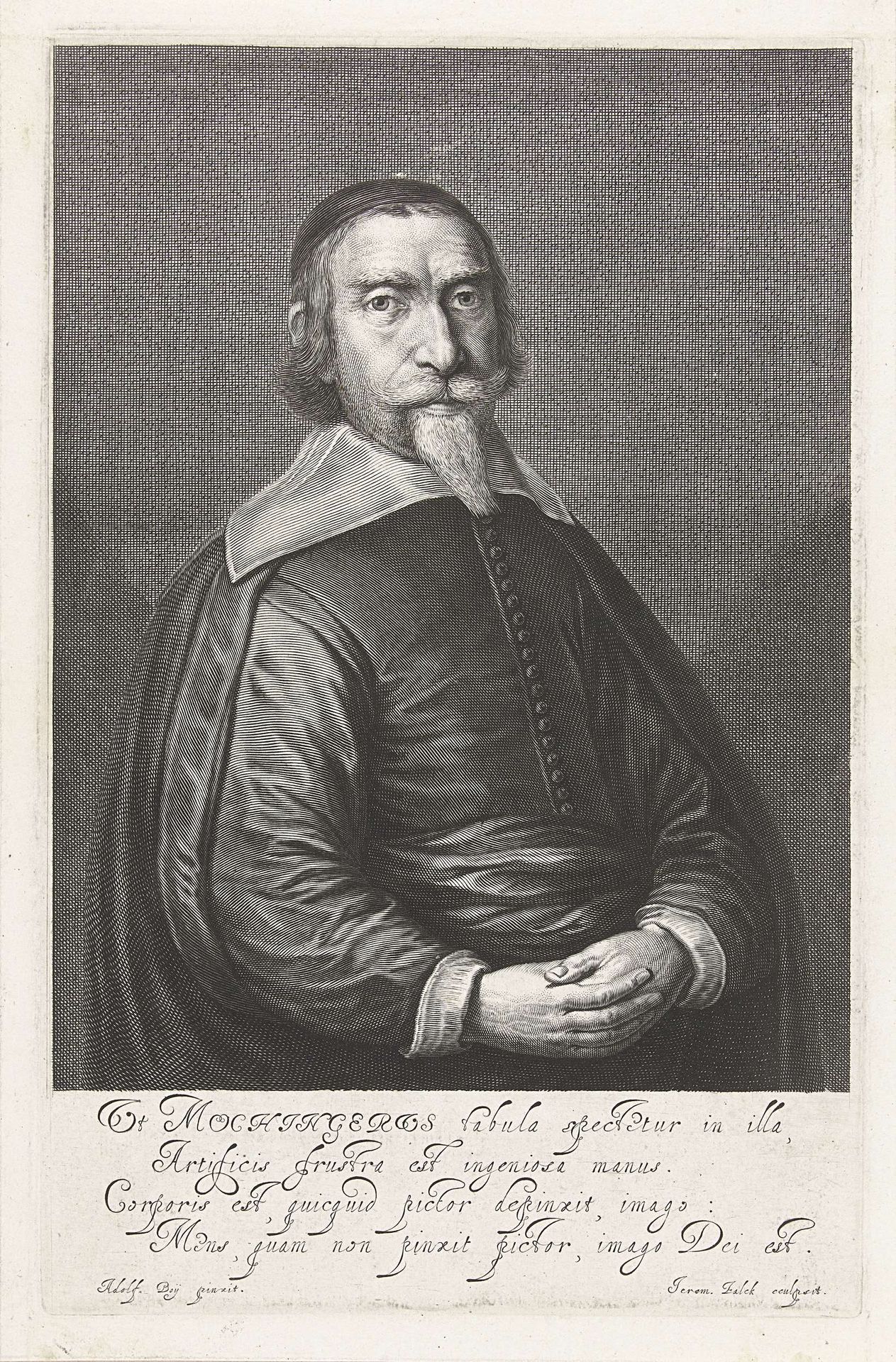 Portret van Johann Mochinger by Jeremias Falck