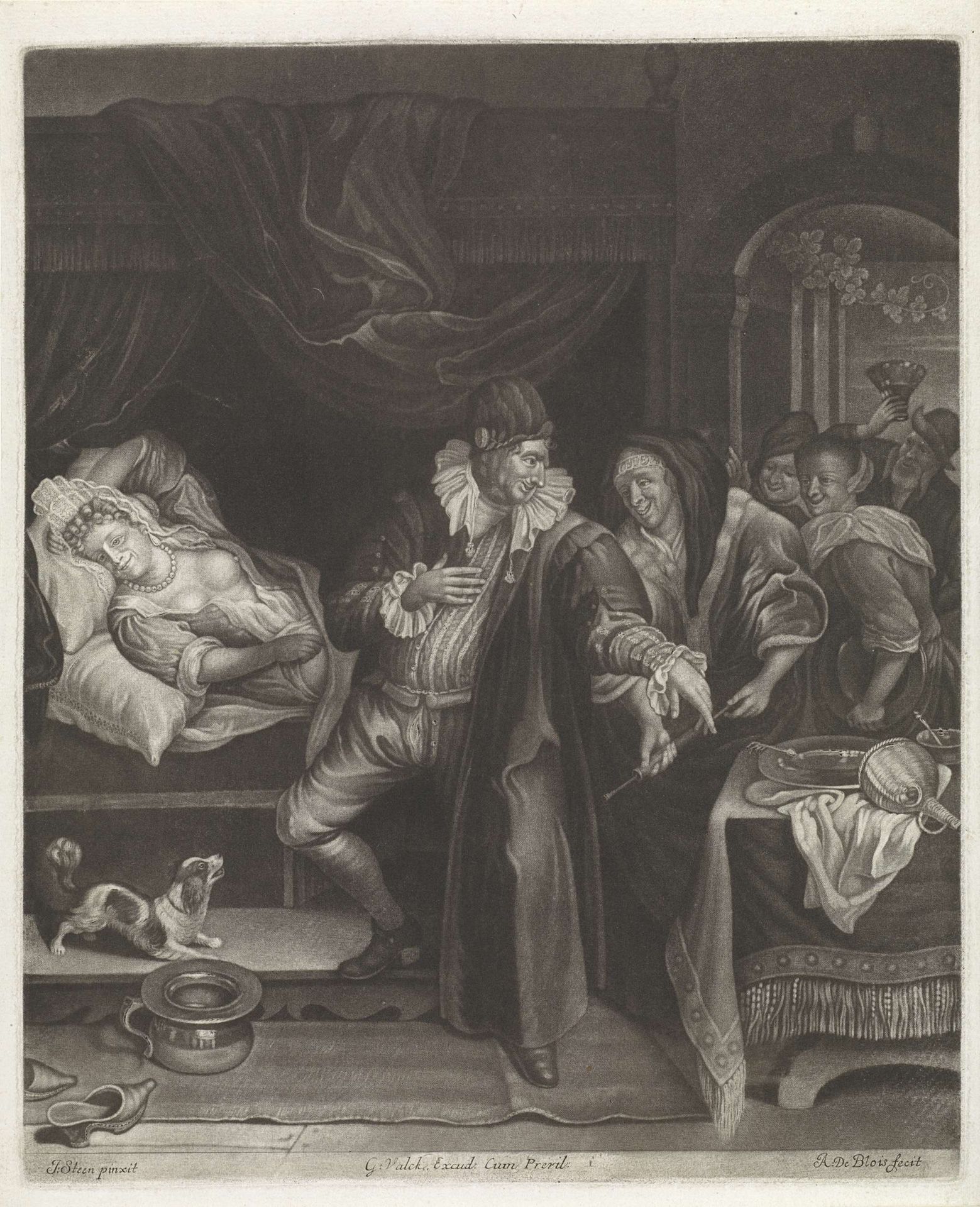 Ziekbed by Abraham de Blois