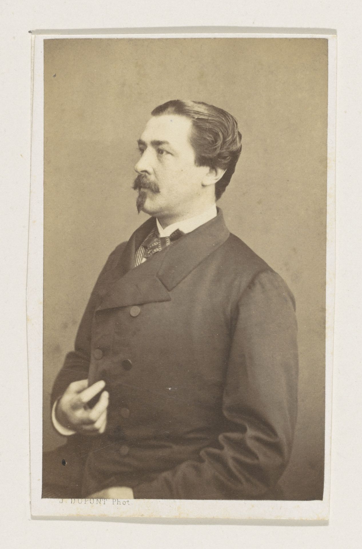 Portret van de schilder Joseph Delin, halffiguur by Joseph Dupont