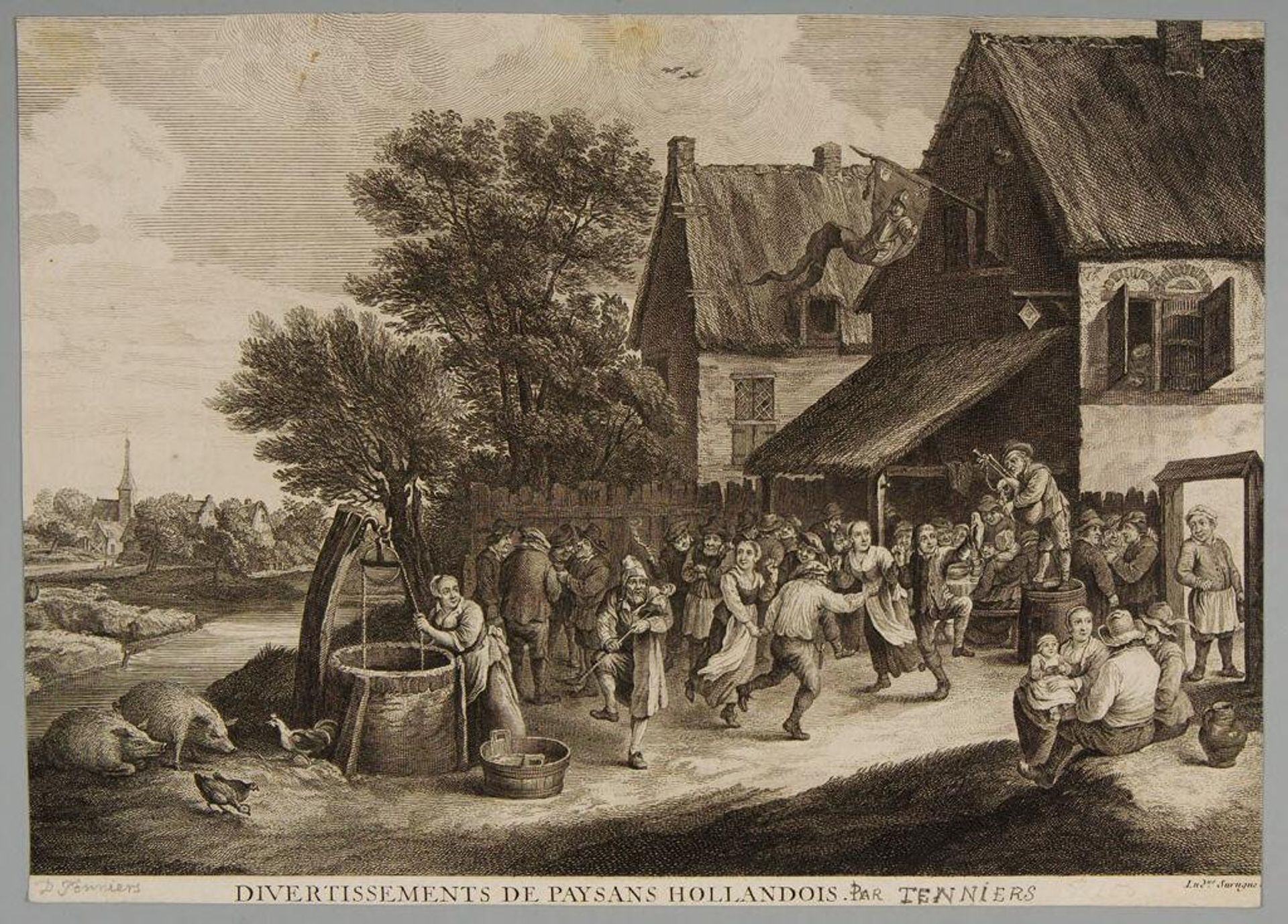 Amusements of Dutch Peasants by Pierre Louis Surugue