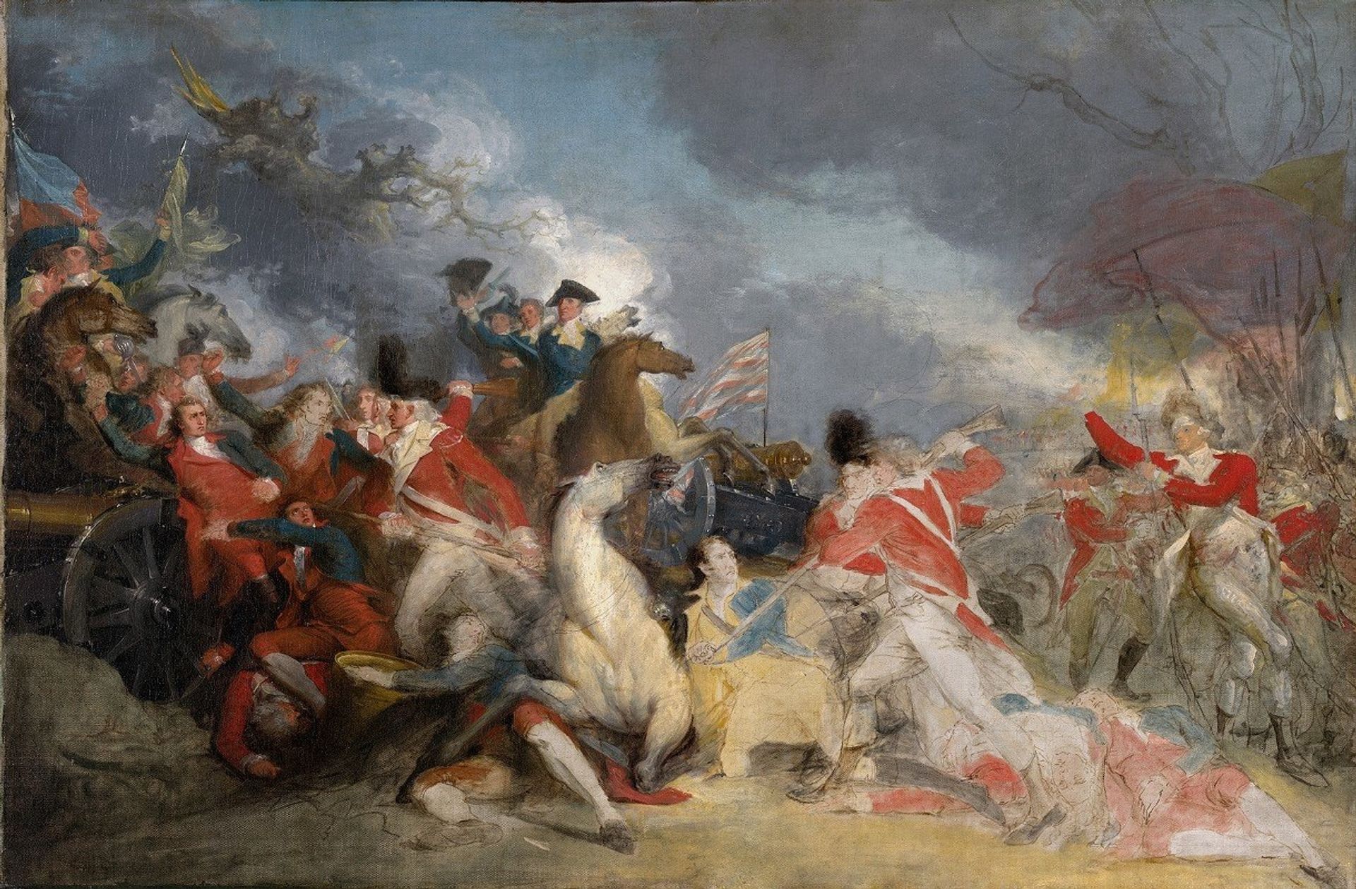 The Death of General Mercer at the Battle of Princeton, 3 January 1777 by John Trumbull