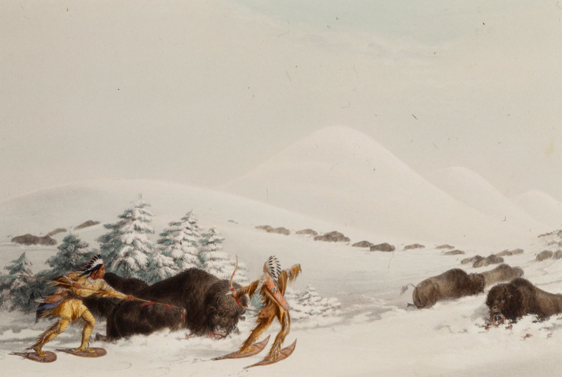 Buffalo Hunt by George Catlin