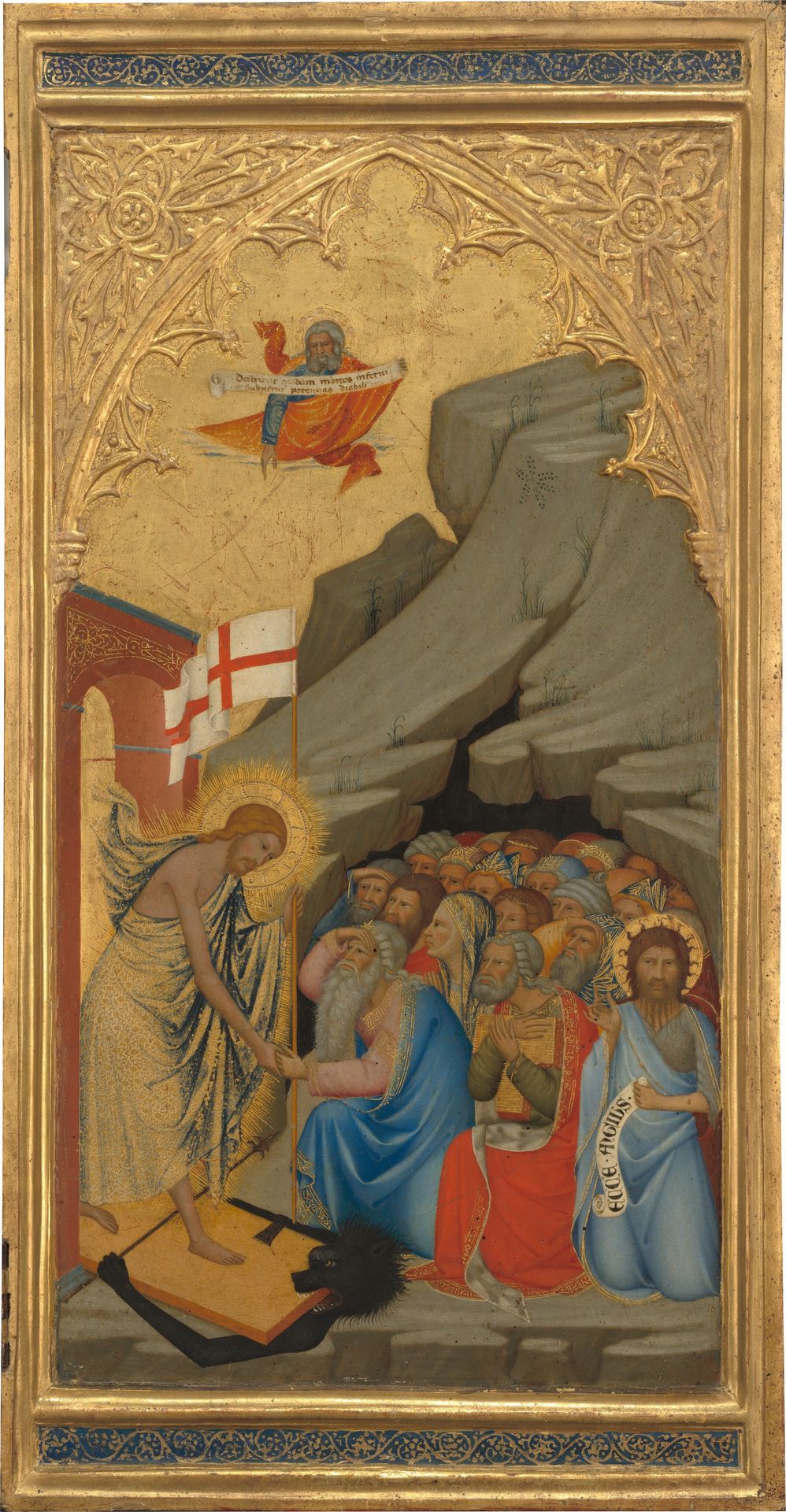 Scenes from the Passion of Christ: The Descent into Limbo [right panel] by Andrea di Vanni