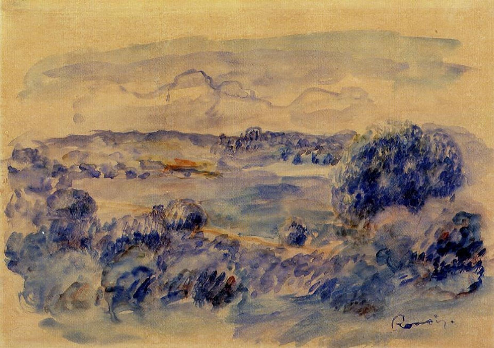 Guernsey Landscape by Pierre-Auguste Renoir