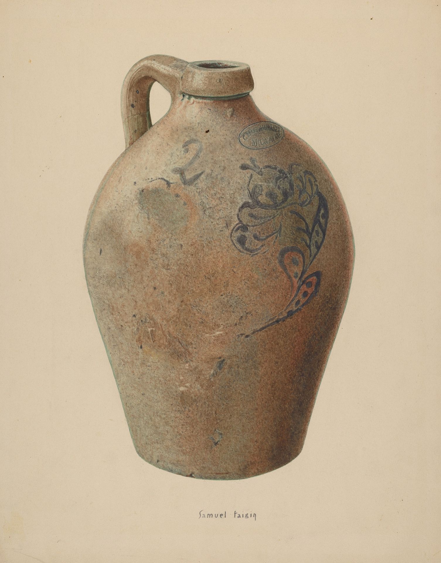 Molasses Jug by Samuel Faigin