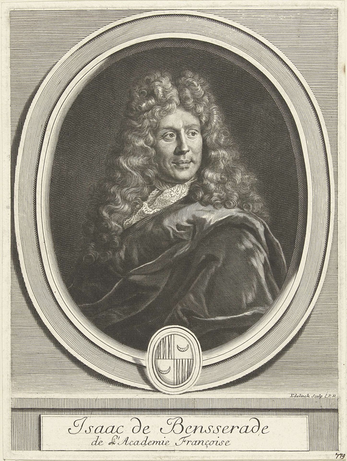 Portret van Isaac de Benserade by Gérard Edelinck