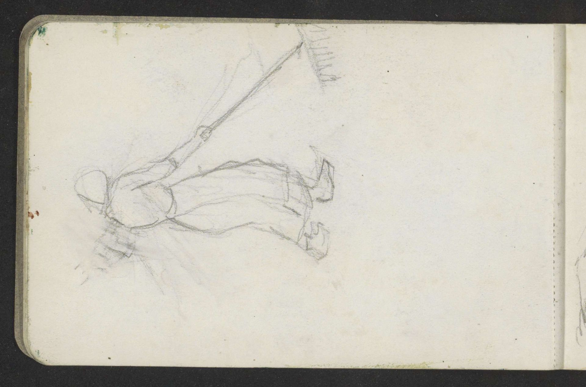 Vrouw in een schort met een hark by Jozef Israëls