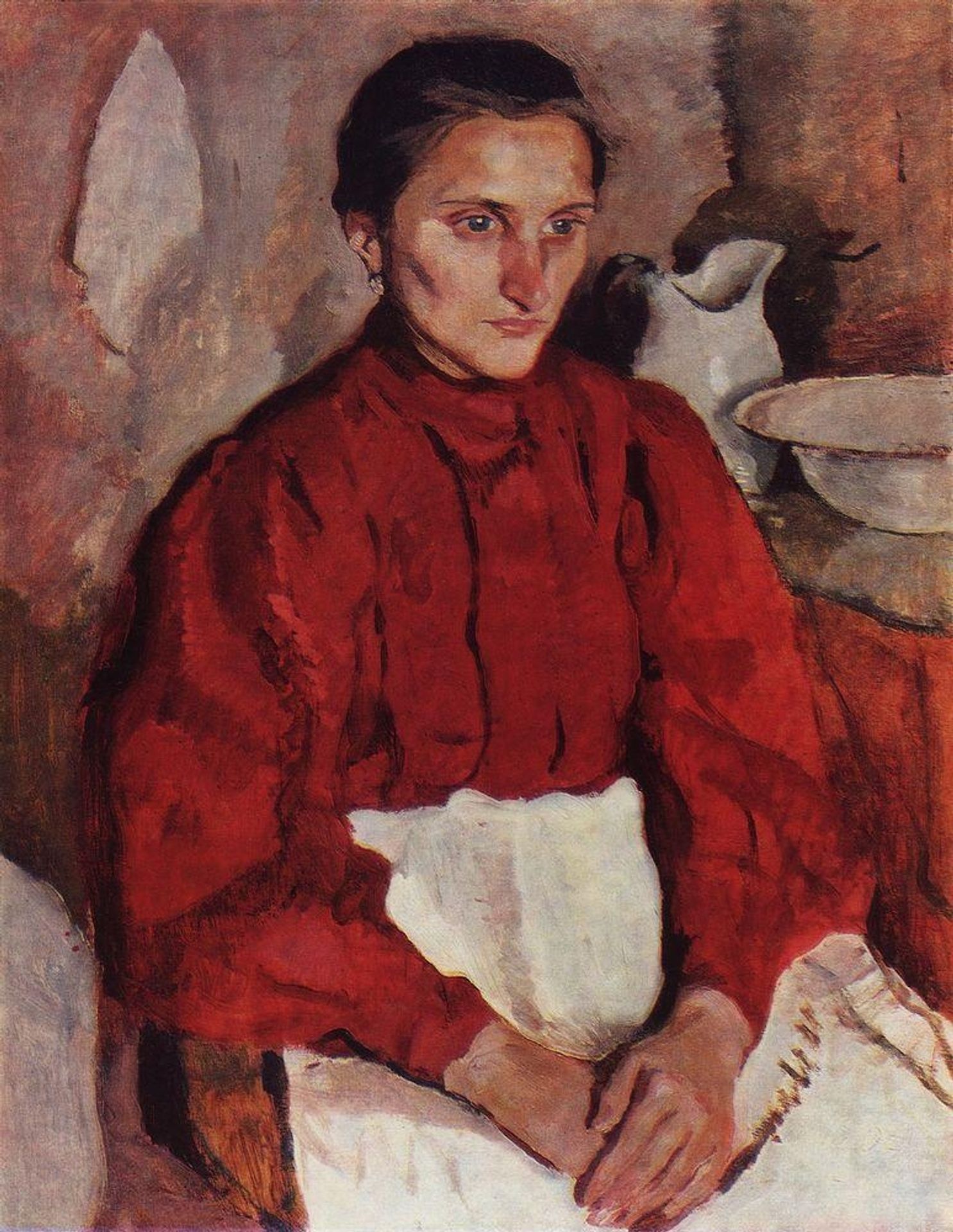 Portrait of a nurse by Zinaida Serebriakova