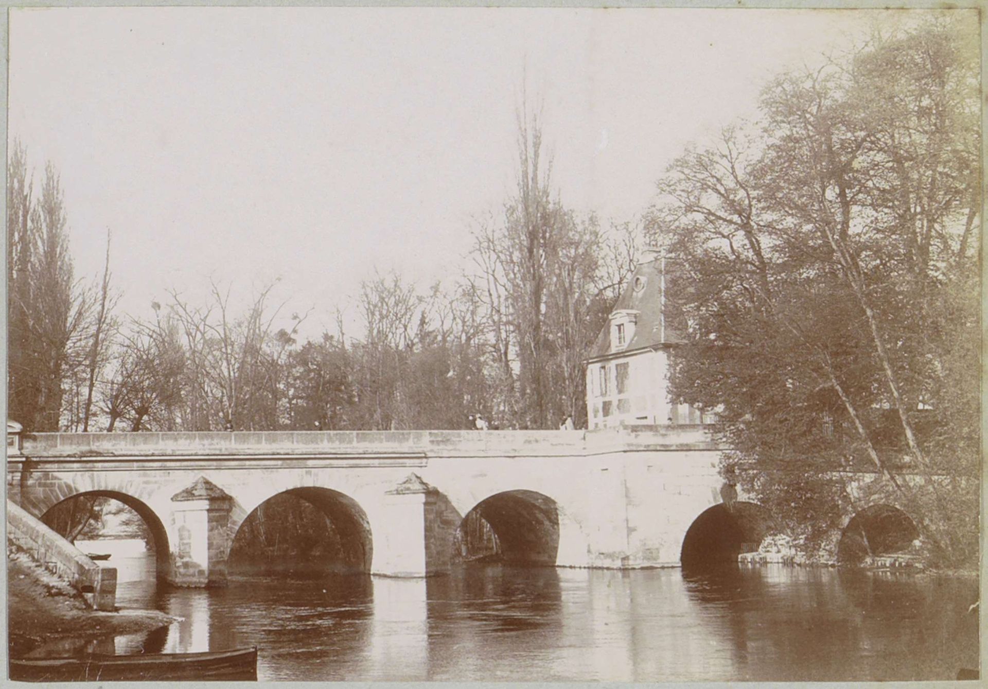 Gezicht op de Pont du Cabouillet in L'Isle-Adam by Delizy