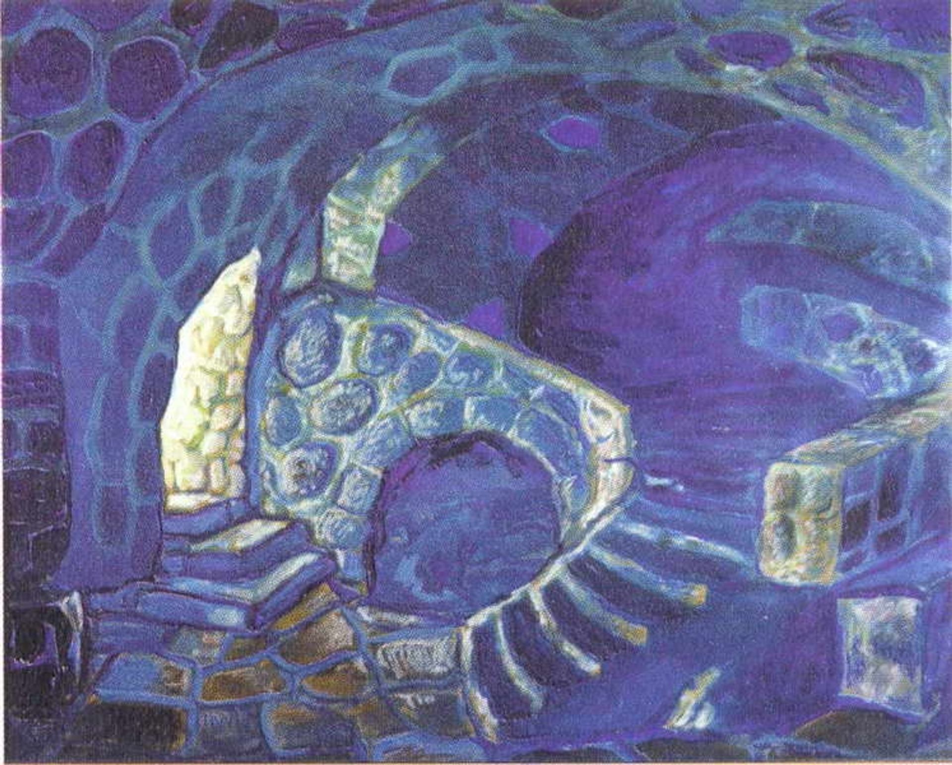 Corridors of the castle. Dungeons by Nicholas Roerich